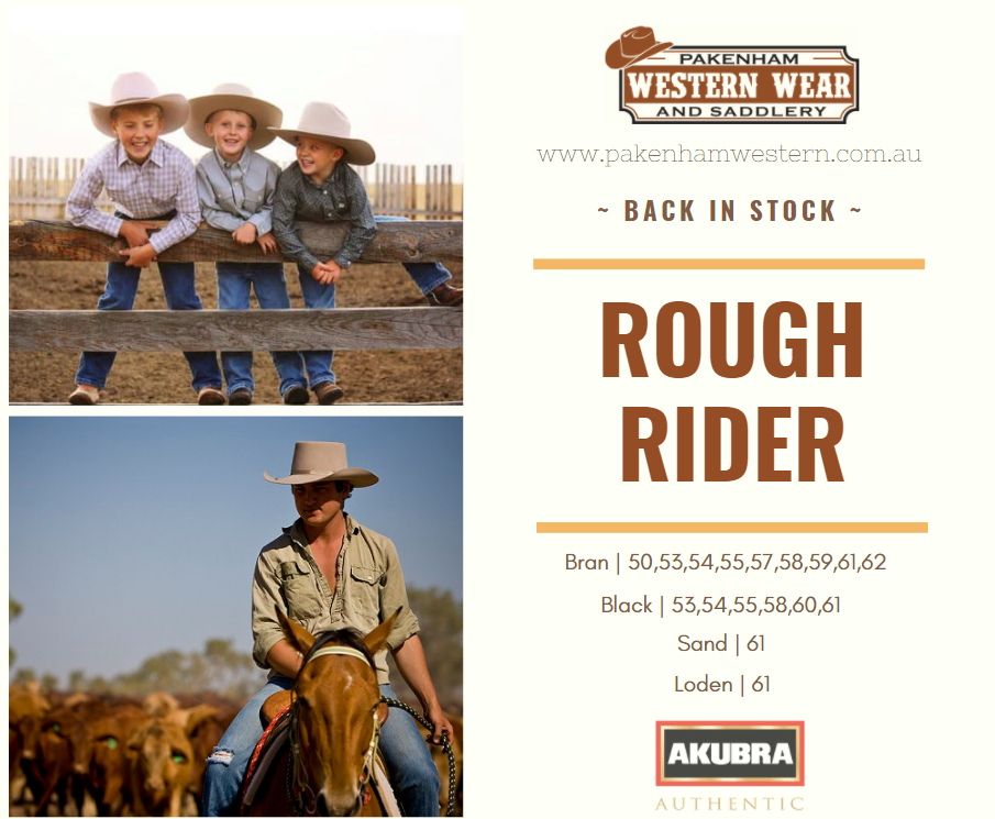 Akubra | Rough Rider... - Pakenham Western Wear And Saddlery | Facebook