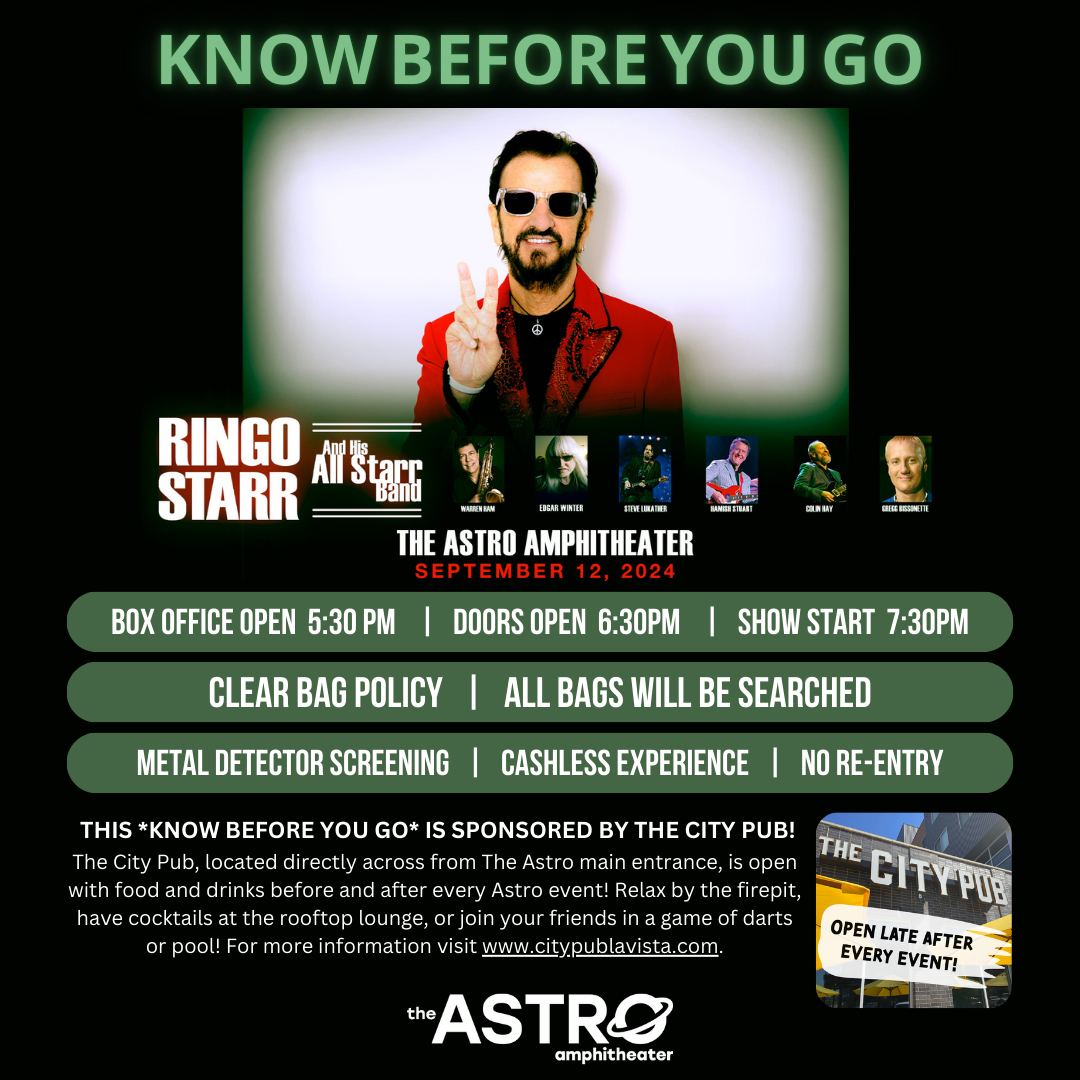 Ringo Starr and his All Starr Band at Astro Amphitheater tonight