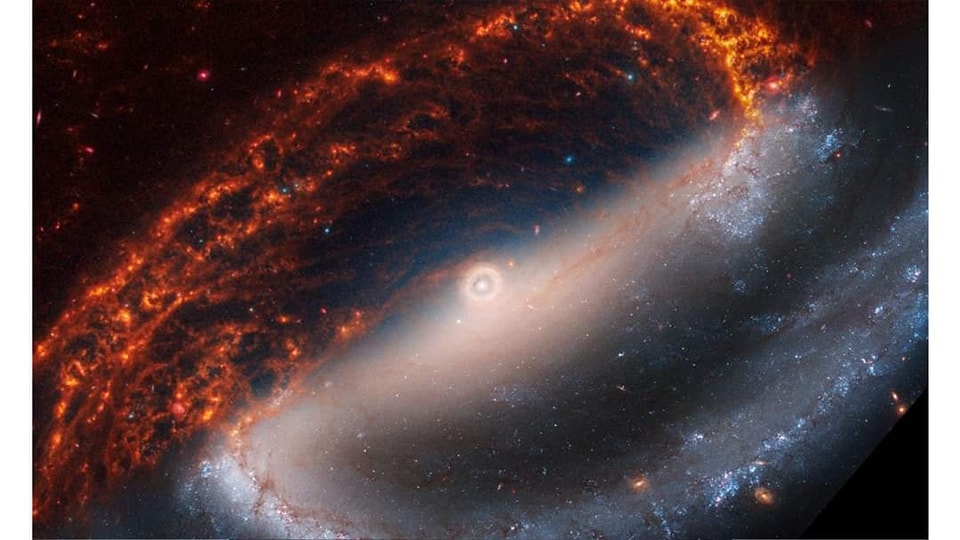 Starvoyagers - Webb and Hubble’s Views of Spiral Galaxy NGC 1300 . Face ...
