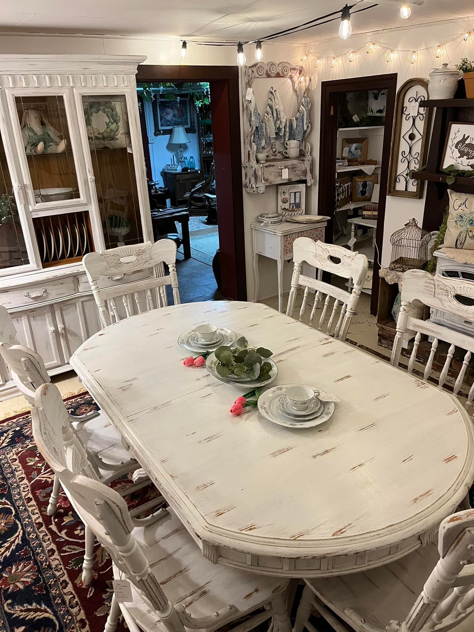 5:16 Home Decor - ‼️Table and matching China cabinet are...