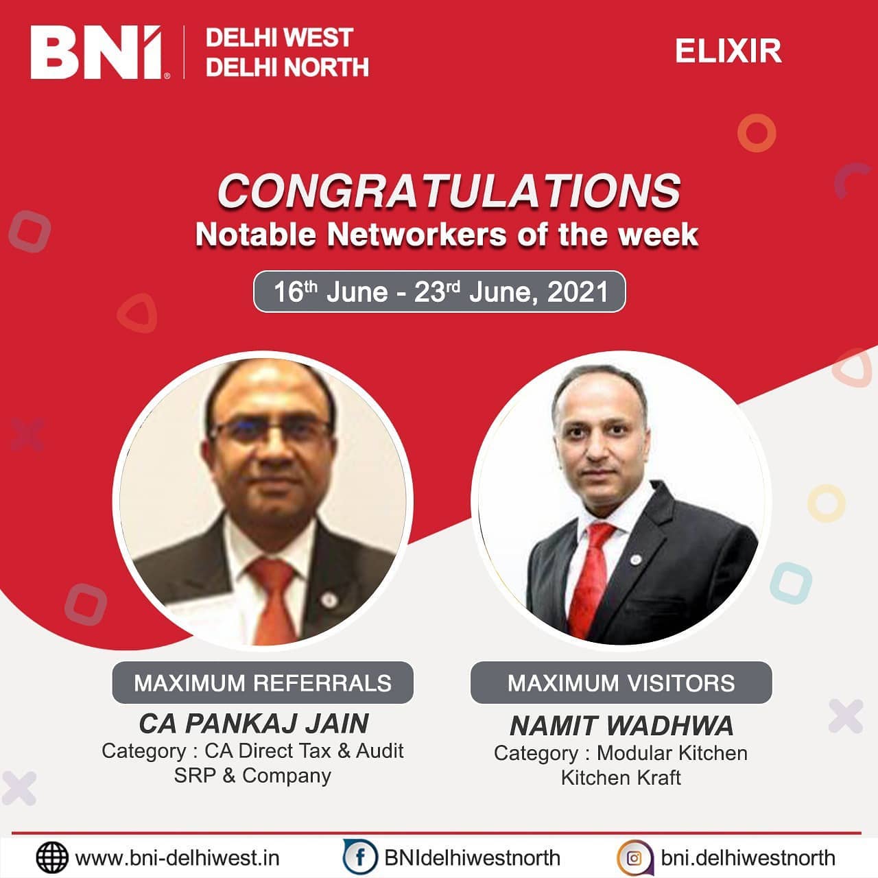 BNI New Delhi - Congratulations to the notable networkers... | Facebook