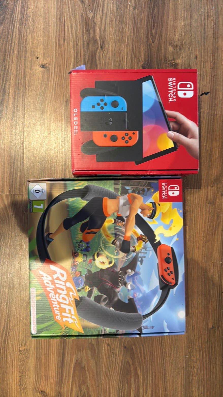 Gereserveerd - Nintendo Switch OLED + Ring Fit + accessoires (zo goed ...