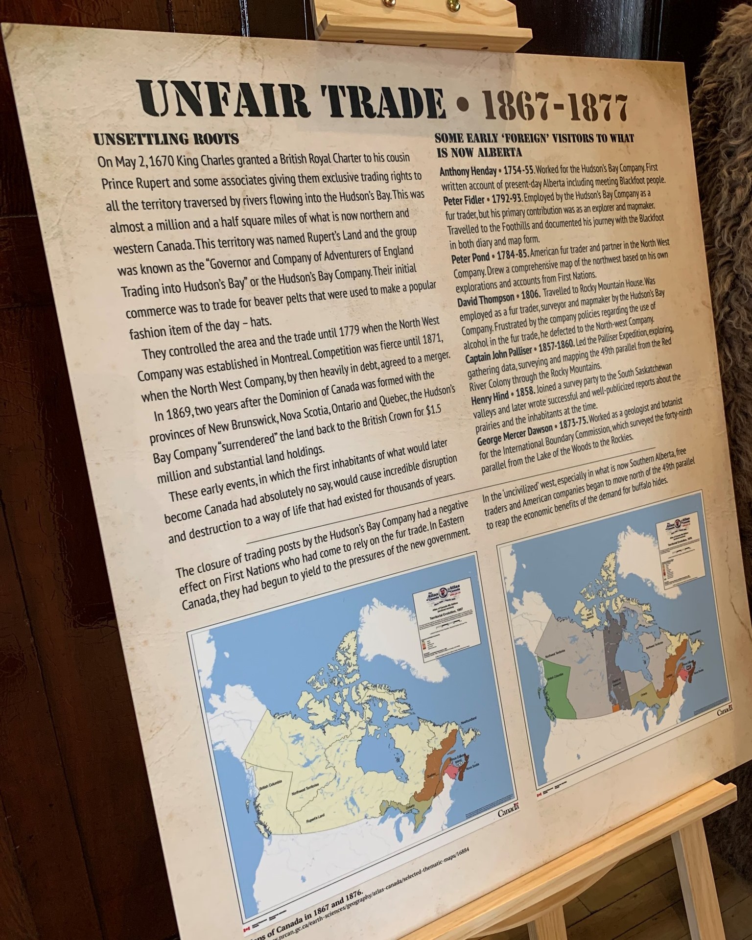 The Museum of the Highwood is honoured to present "Unfair Trade". The ...