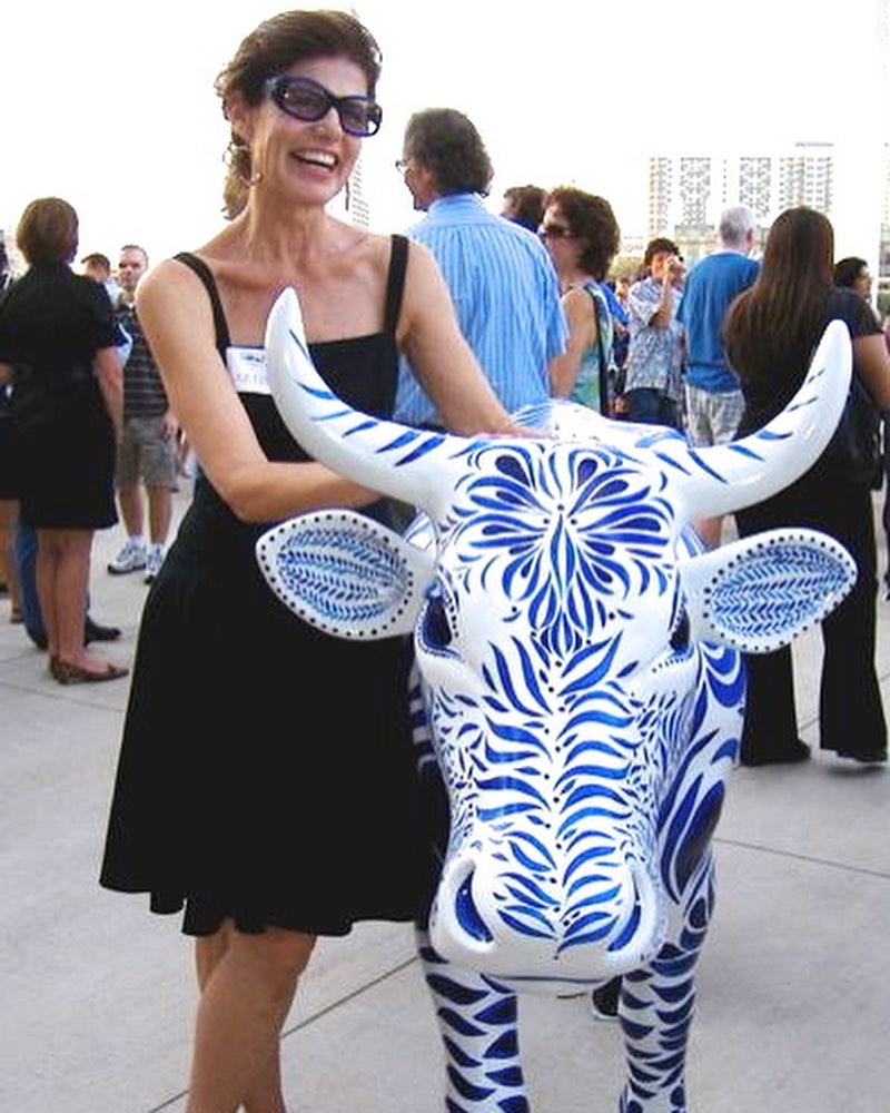 Something different. Yes . . . I painted a cow in 2011 for the