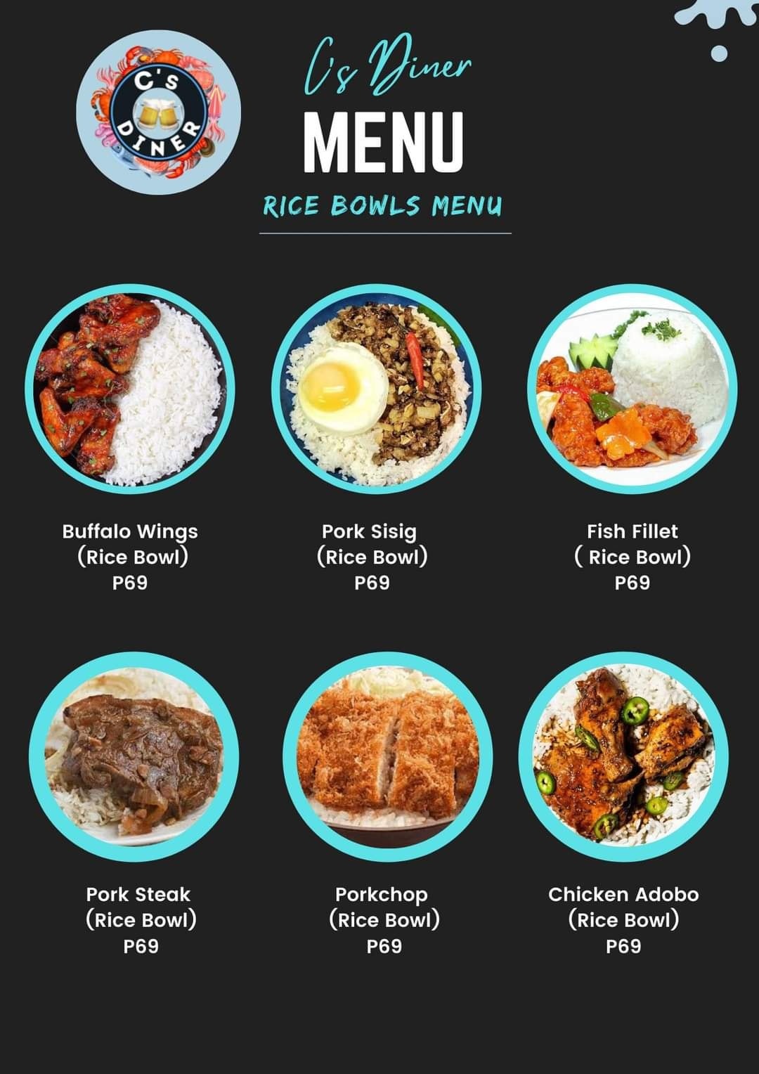 👉 CS Diners Menu - Sugo Express Food Delivery Services