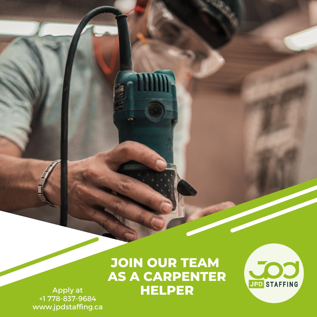 JPD Staffing - Join our team as a Carpenter Helper! If... | Facebook