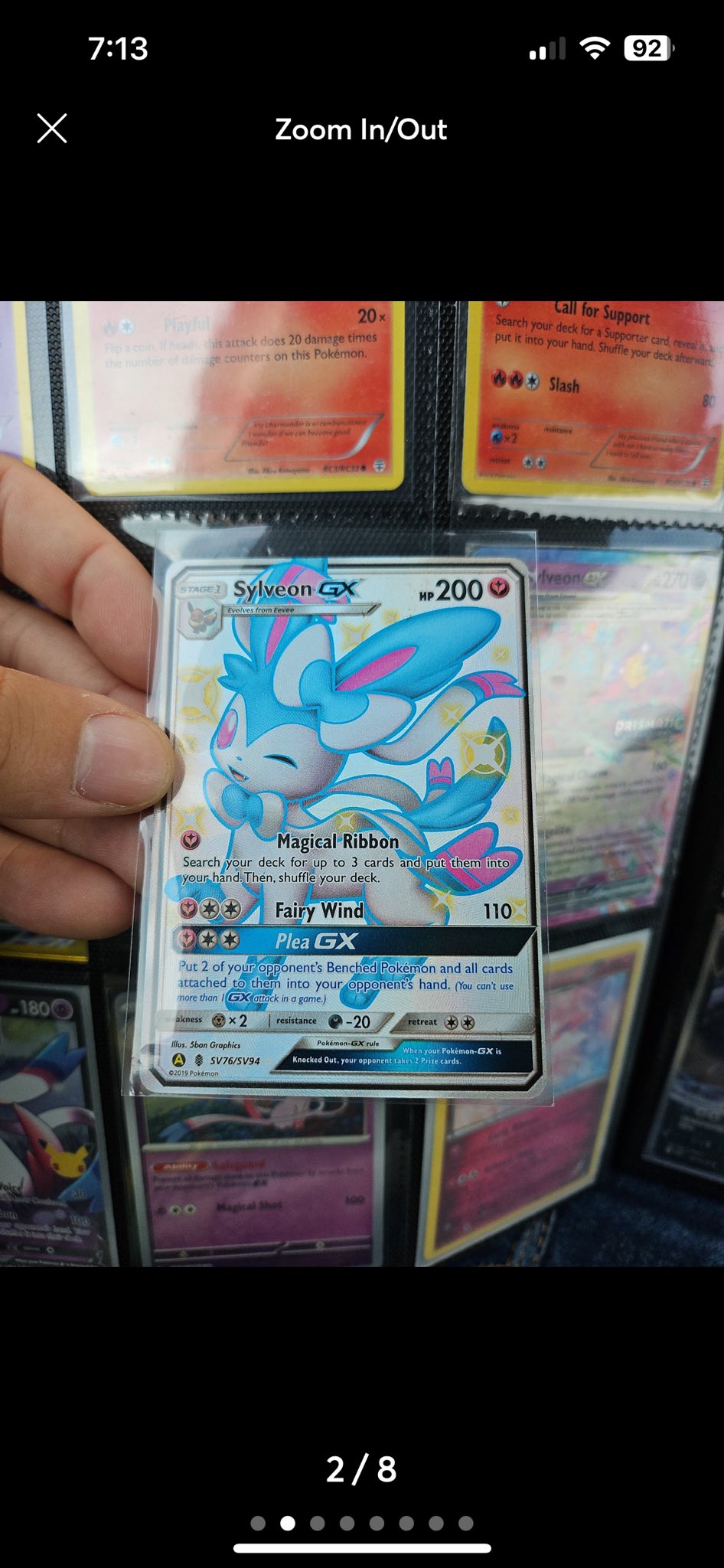 shiny sylveon pokemon card ex | 2024 JAPANESE SV8a-TERASTAL FEST ex 212 | SPECIAL ART RARE Certification #104341511 Sylveon ex - Pokémon TCG
