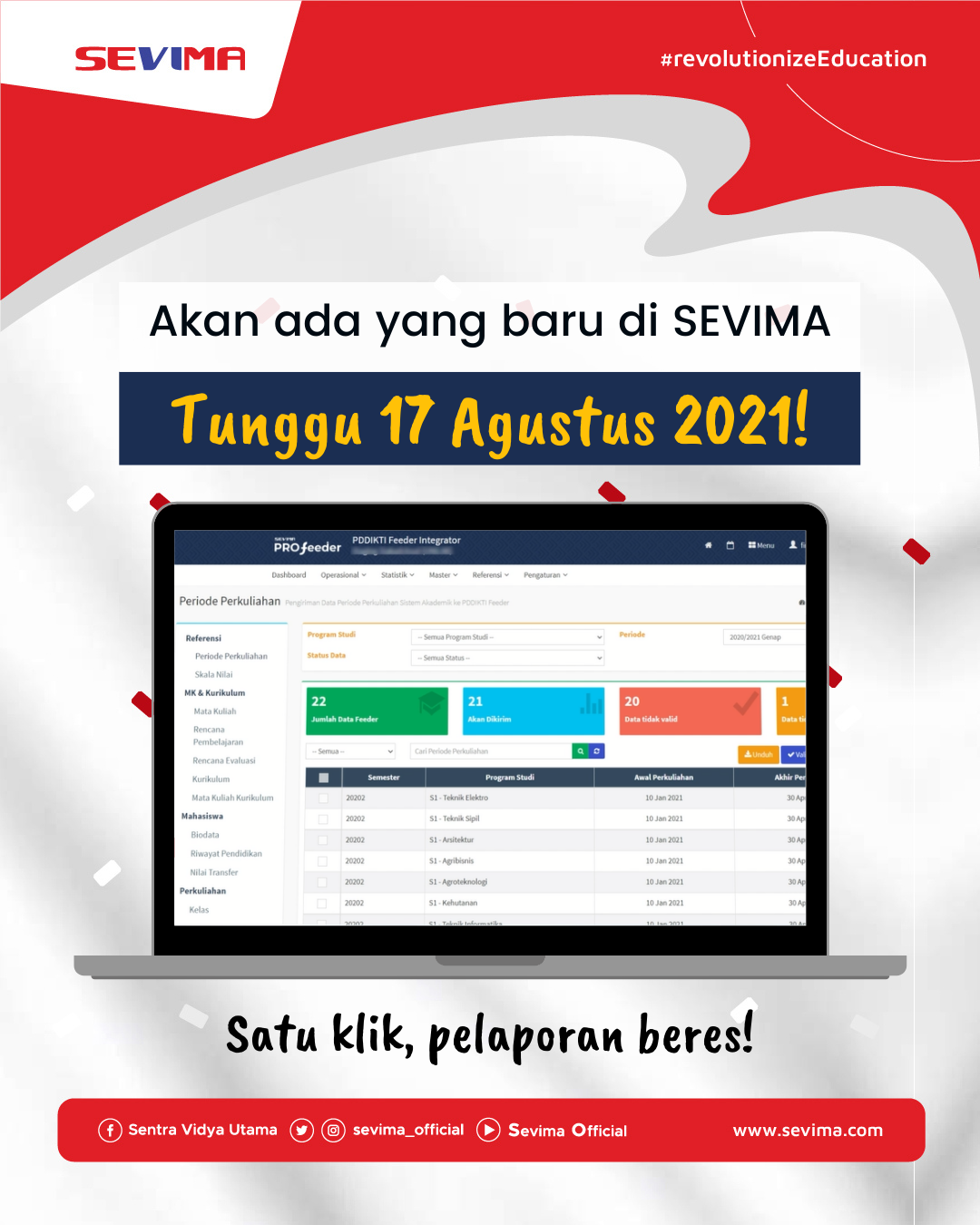 Bapak/Ibu, besok SEVIMA... - Sevima : Revolutionize Education