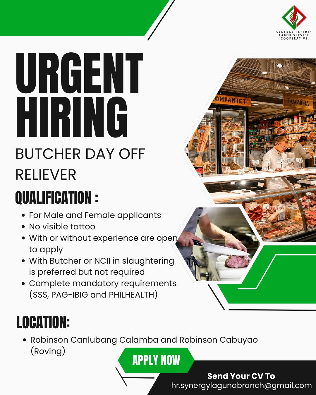 BUTCHER JOB HIRING - NATIONWIDE | 🍴 WE’RE HIRING: BUTCHER 🍴 | Facebook
