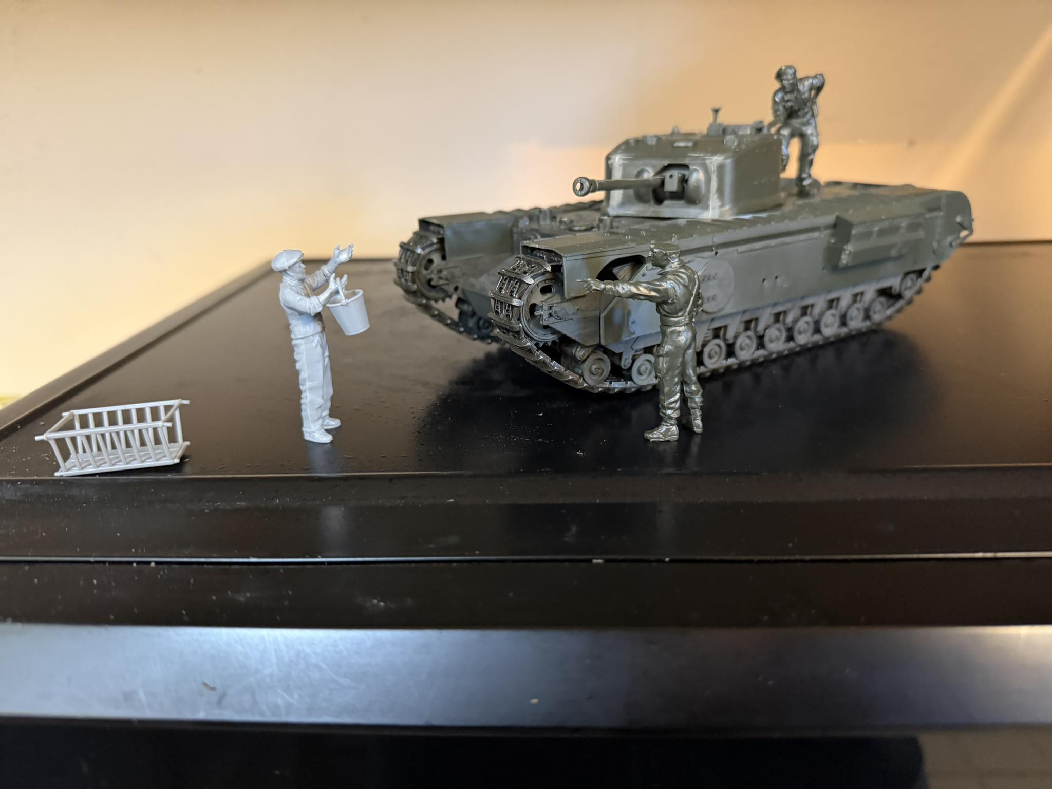 Hi. My Churchill mkIV. I enjoyed building it.