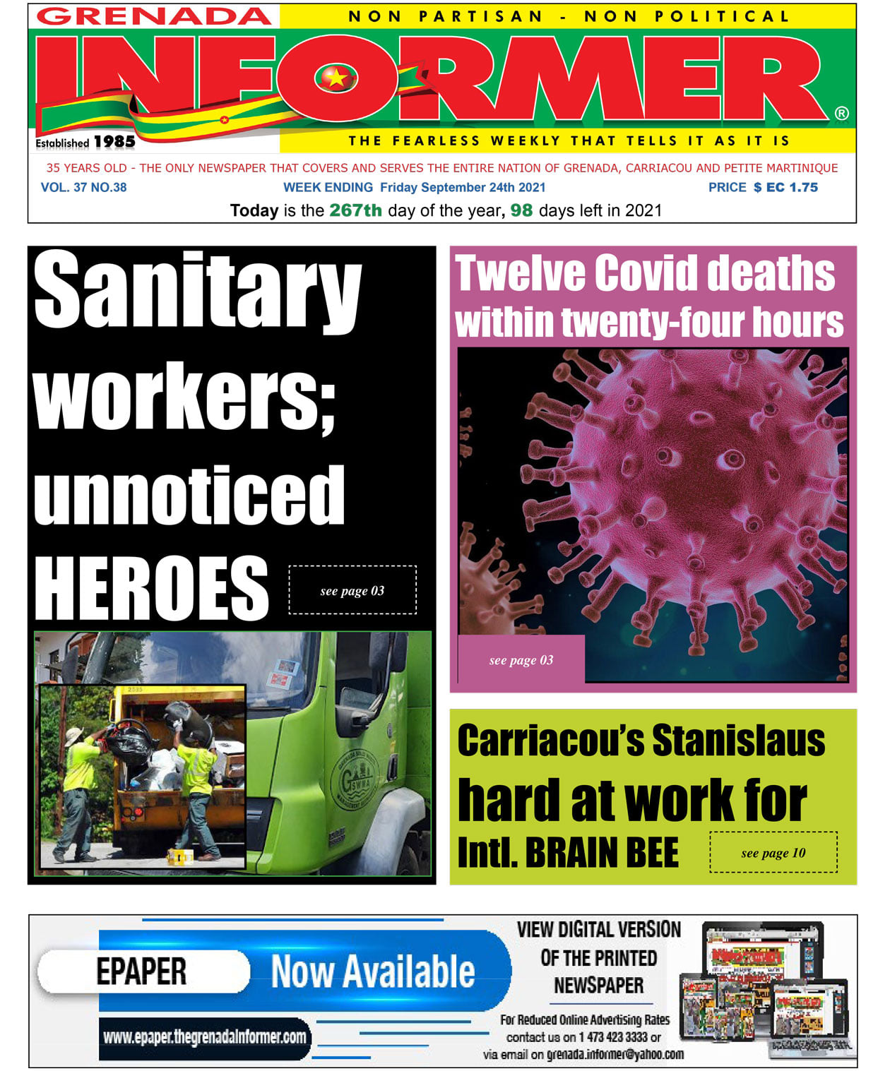 Check out this week's issue of the... - Grenada Informer | Facebook
