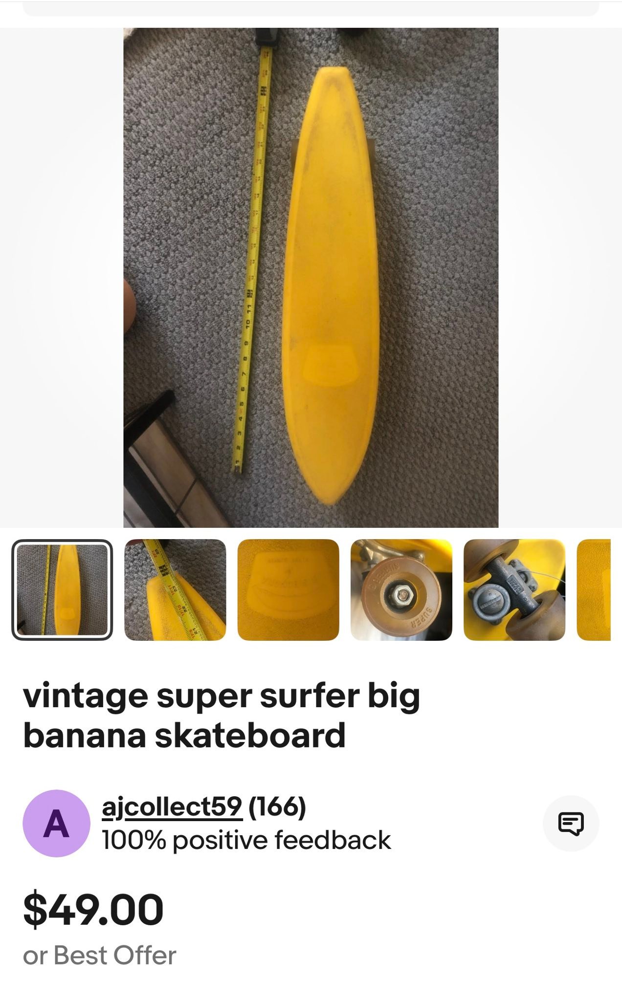 Restoring a vintage Super Surfer Big Banana skateboard