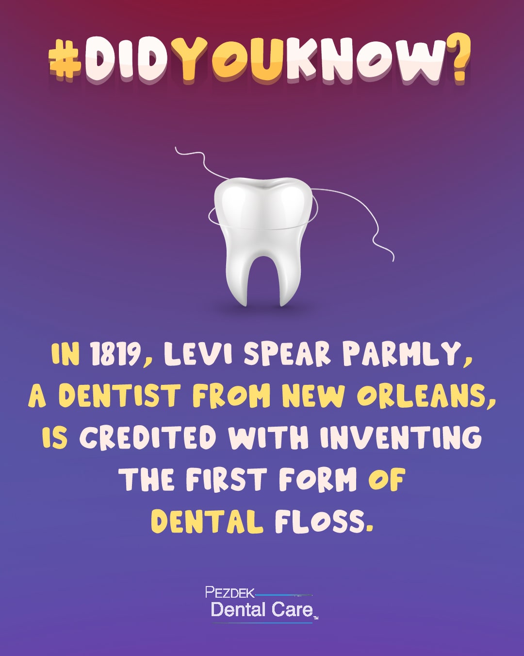 Magnolia - Did You Know? 🤔 In 1819, Levi Spear Parmly, a dentist 👩‍⚕️ ...