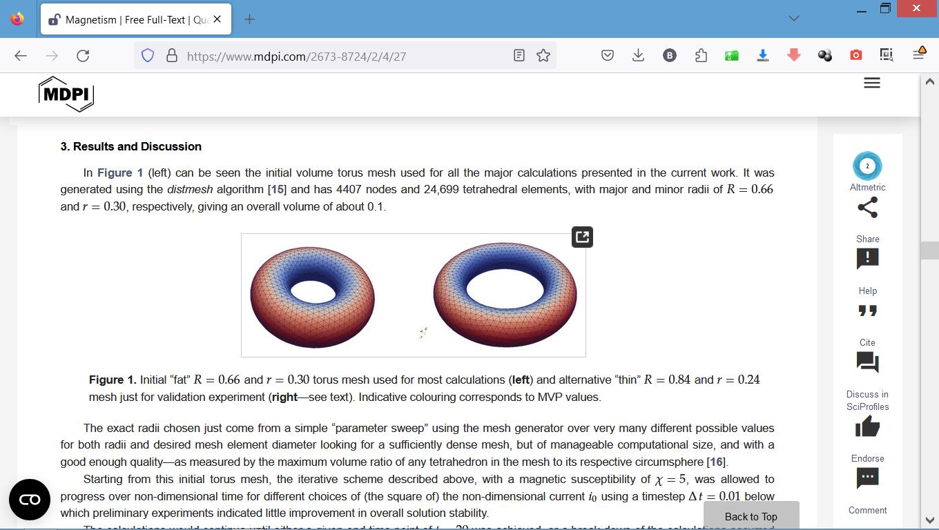 A newly developed first-principles description of particle
