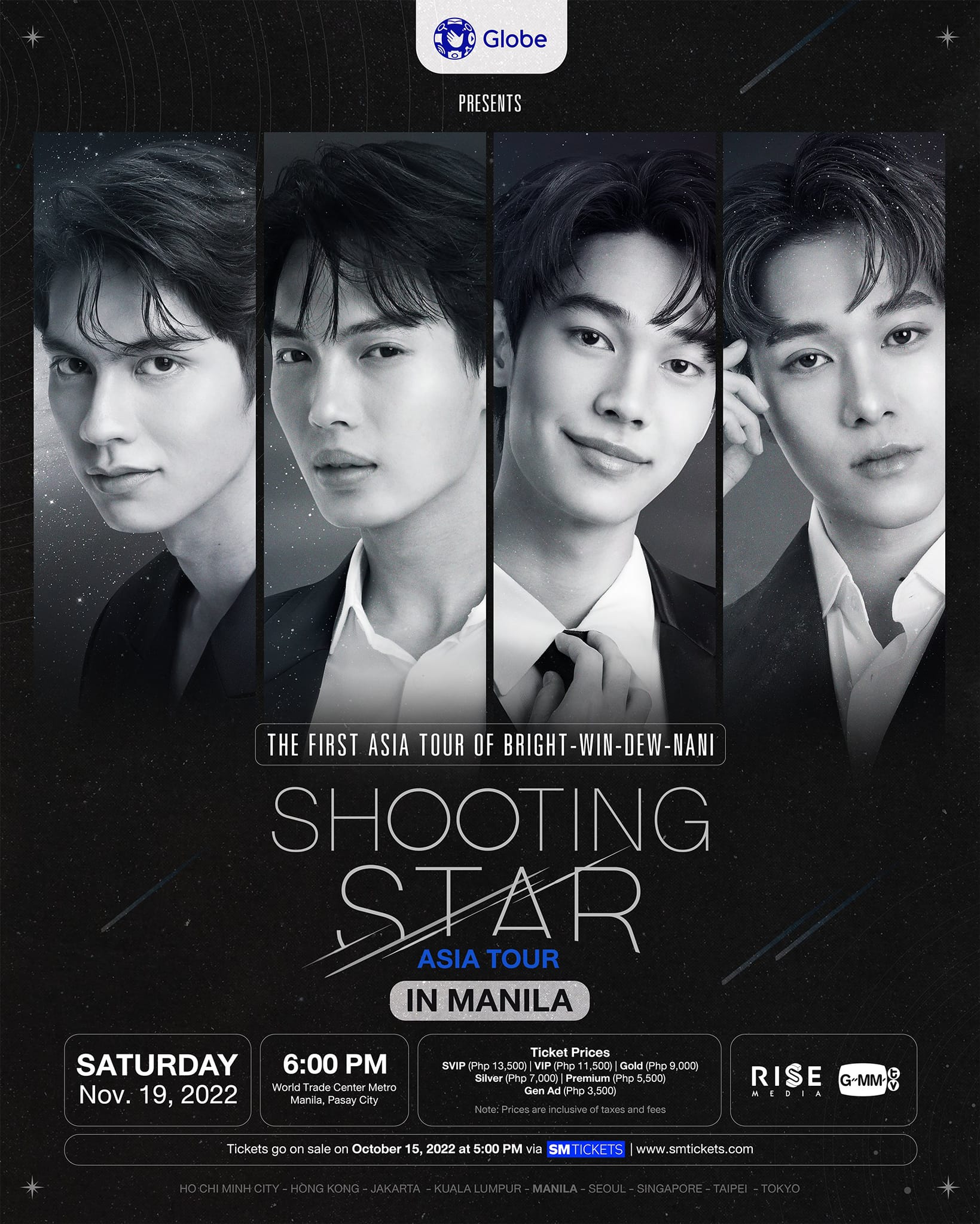 F4 Thailand ポスター　サイン入　brightwin nani dew F4 THAILAND IN MANILA ✨ Thai actors Bright, Win, Dew, and Nani