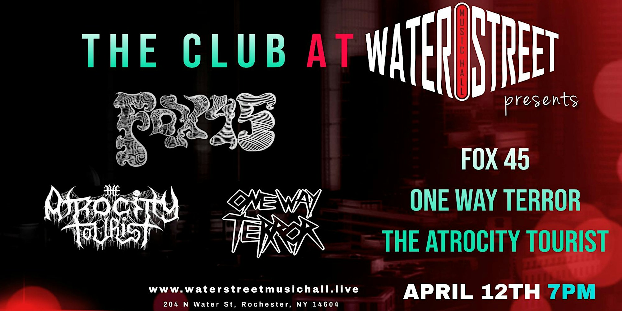 The Atrocity Tourist — 204 N. Water St.,Rochester,US, 2024-04-12