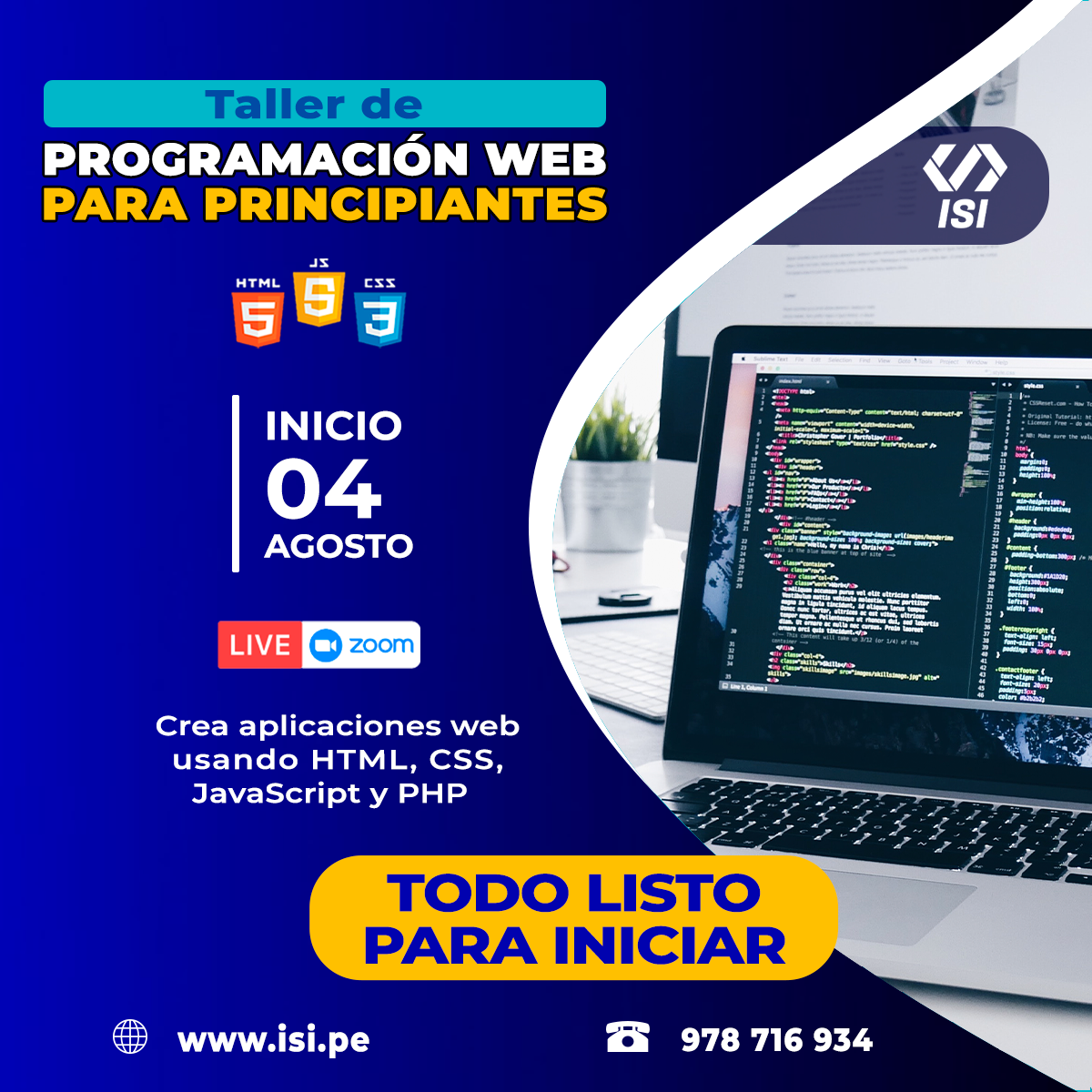 ¡APRENDE A PROGRAMAR DESDE... - ISI - Instituto de Software | Facebook