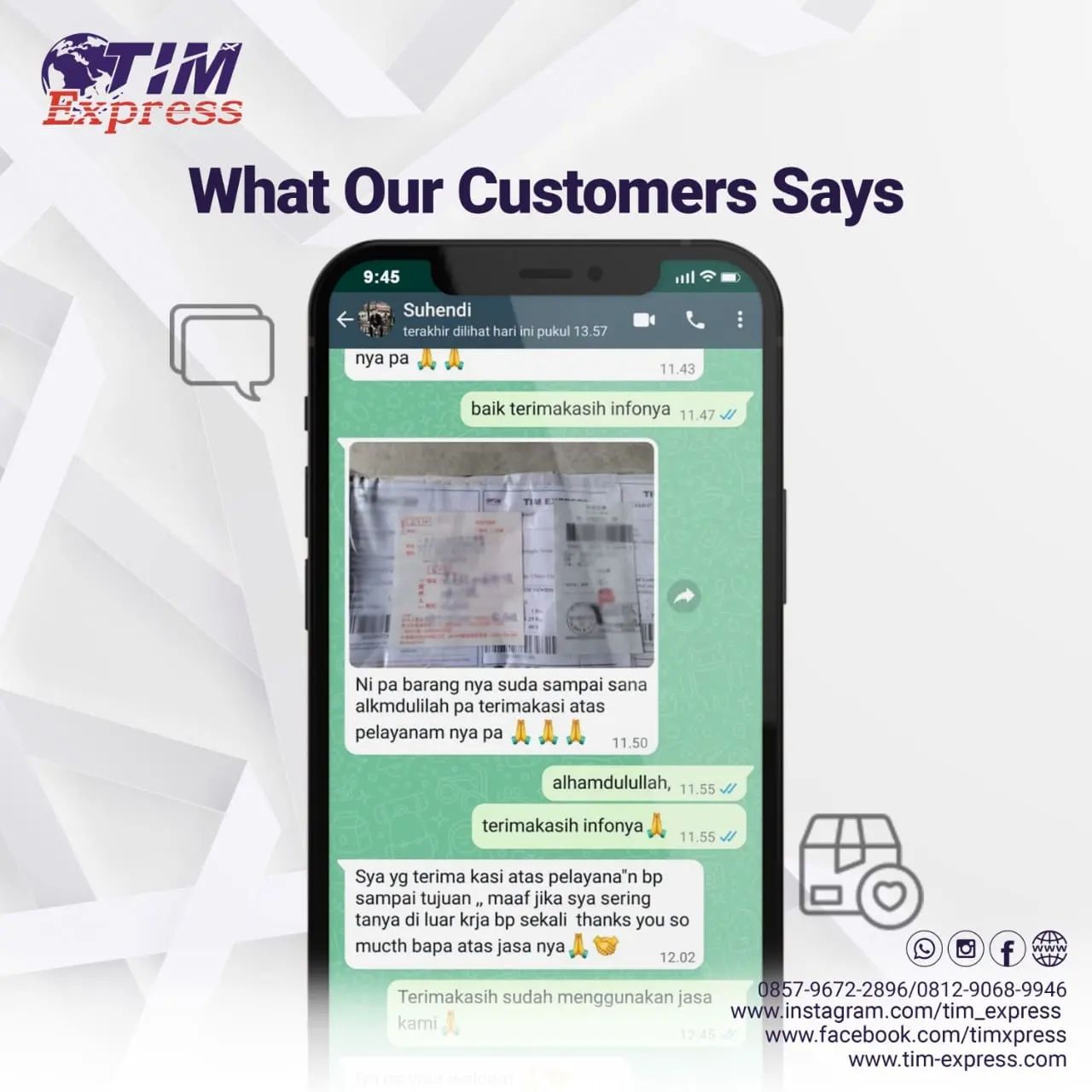 Untuk informasi atau kendala... - Tim Express Bandung