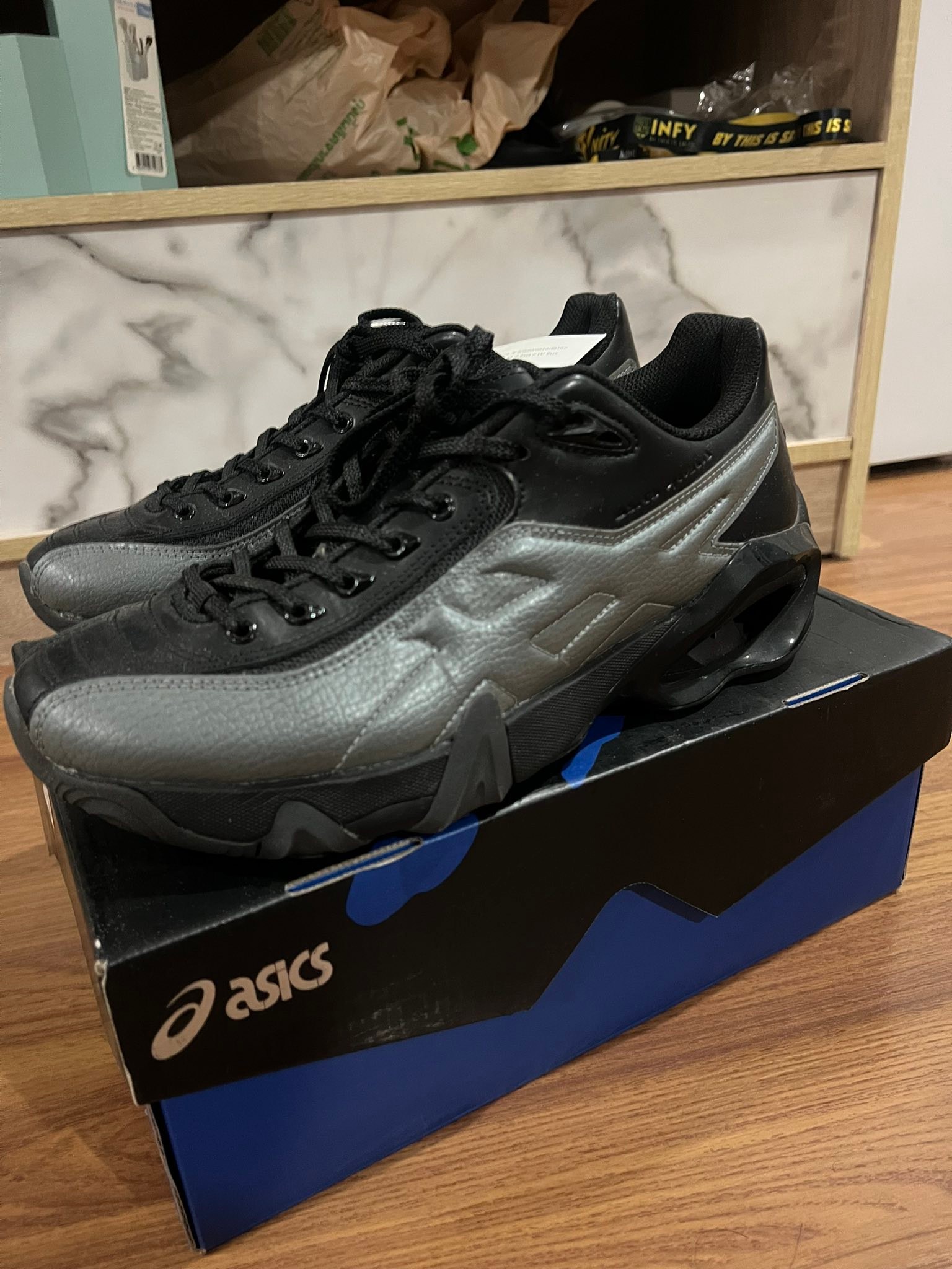 Asics x Kiko Kostadinov Novalis Gel-Teremoa Obsidian Black Smoke 