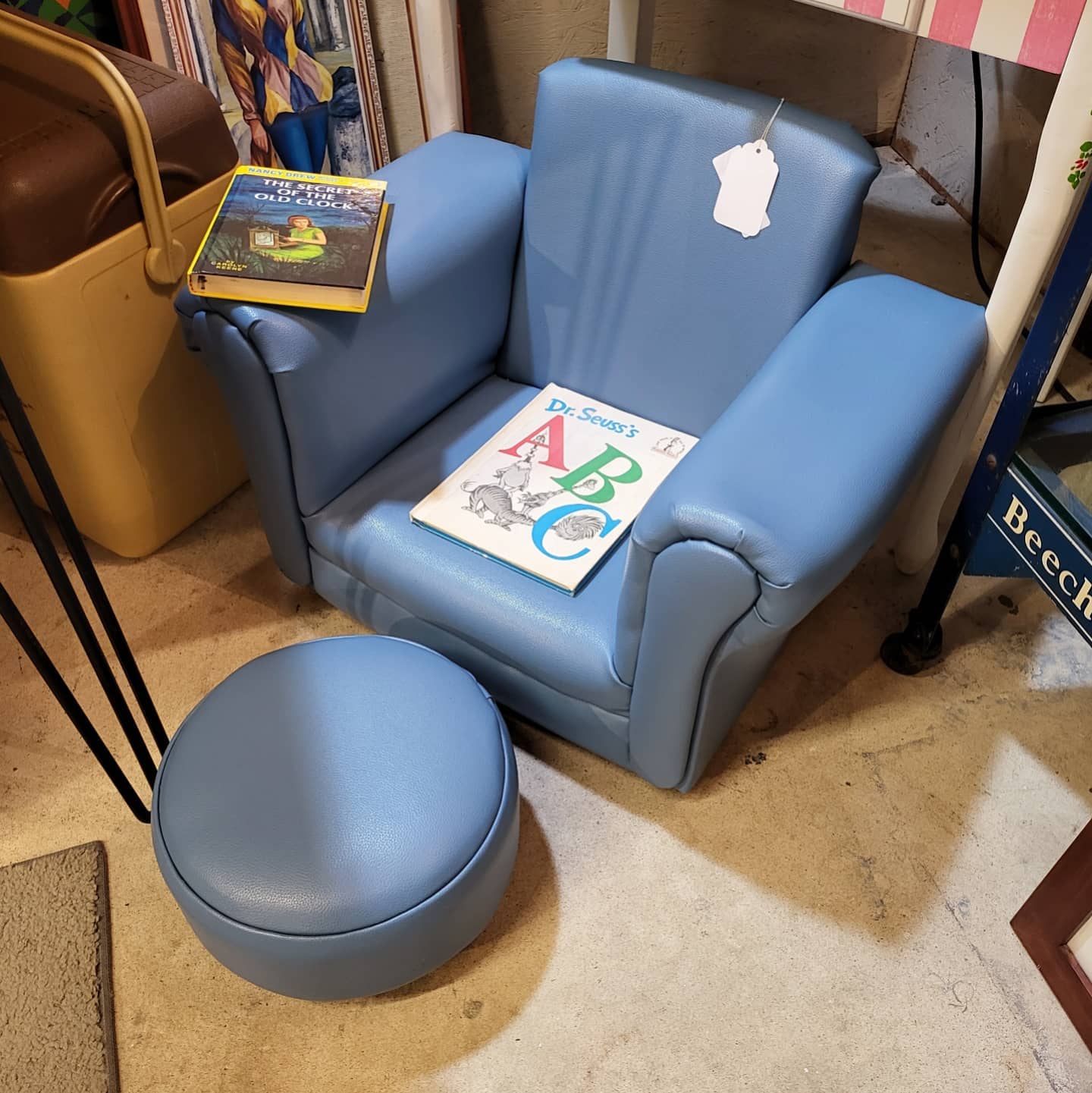 Picker - Check out this cute child's chair and ottoman! Call Picker Joe ...