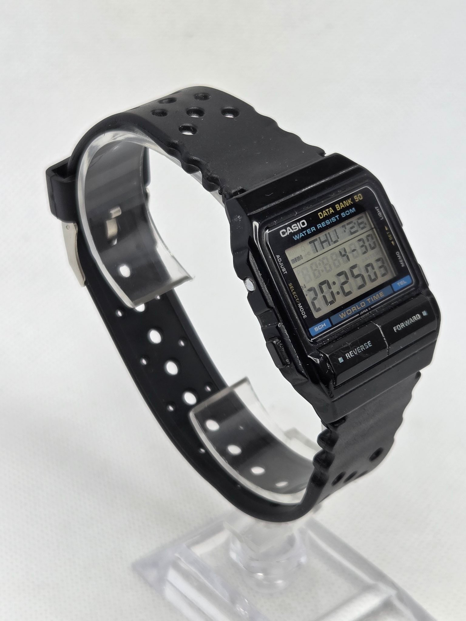 Casio DB-55W Data Bank 50 Vintage Japan Iconic Casio watch from