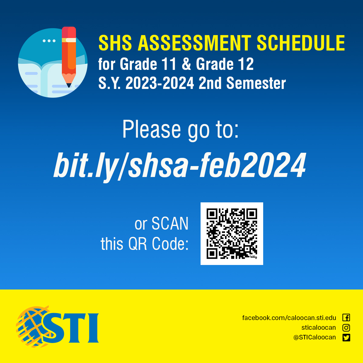 STI - Attention Grade 11 & Grade 12 Students: View your SHS Assessment ...