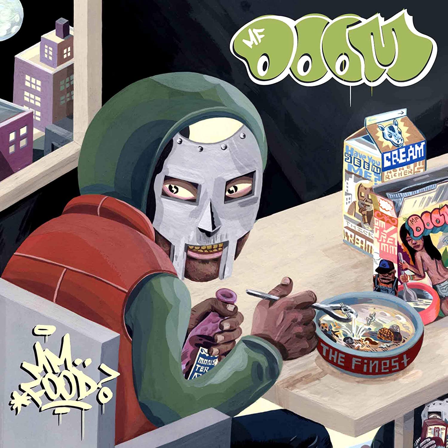 mfdoom 2004 album “MM Food” is back in stock now on green and pink