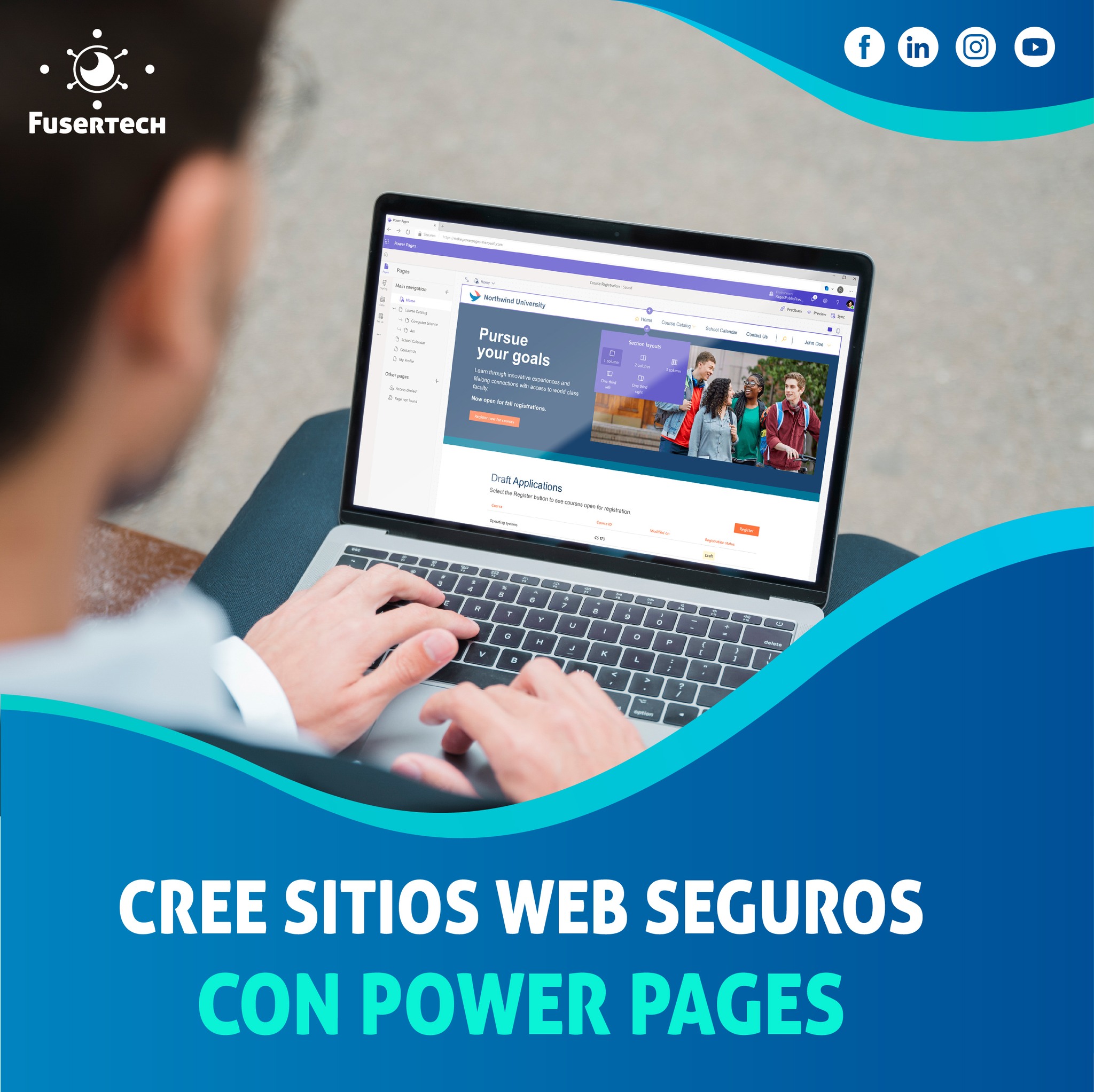 Fusertech - 📌Te contamos un poco más sobre Power Pages, lo... | Facebook