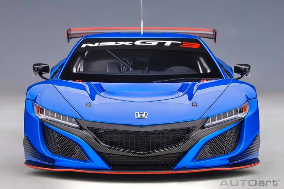 1:18 Honda NAX GT3 2018 Hyper Blue. A sealed body composite model