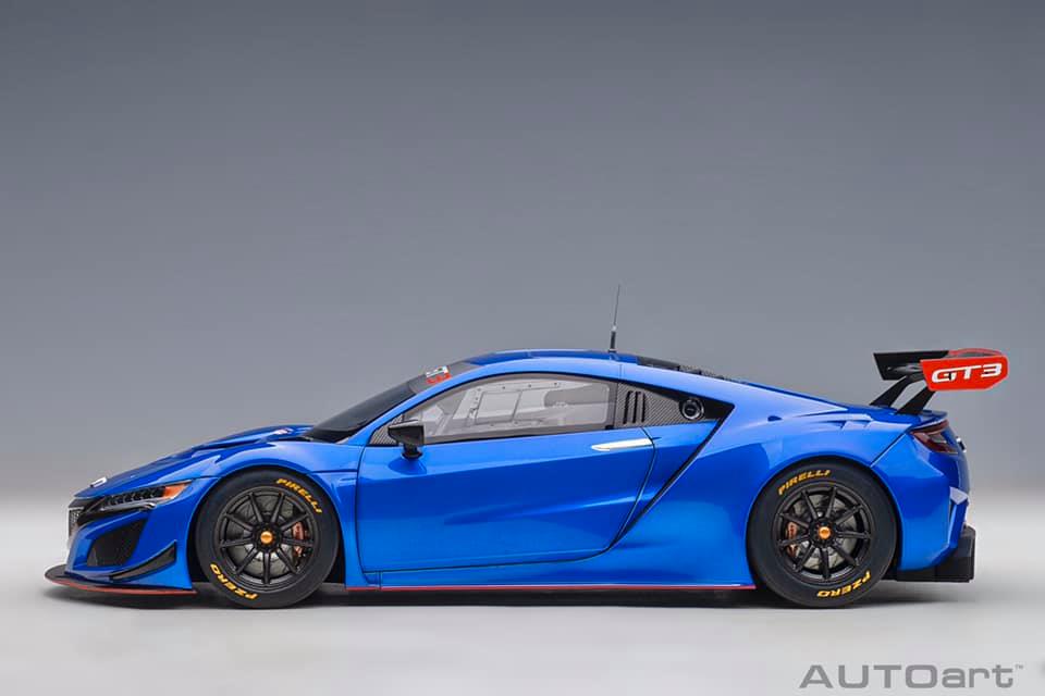 1:18 Honda NAX GT3 2018 Hyper Blue. A sealed body composite model