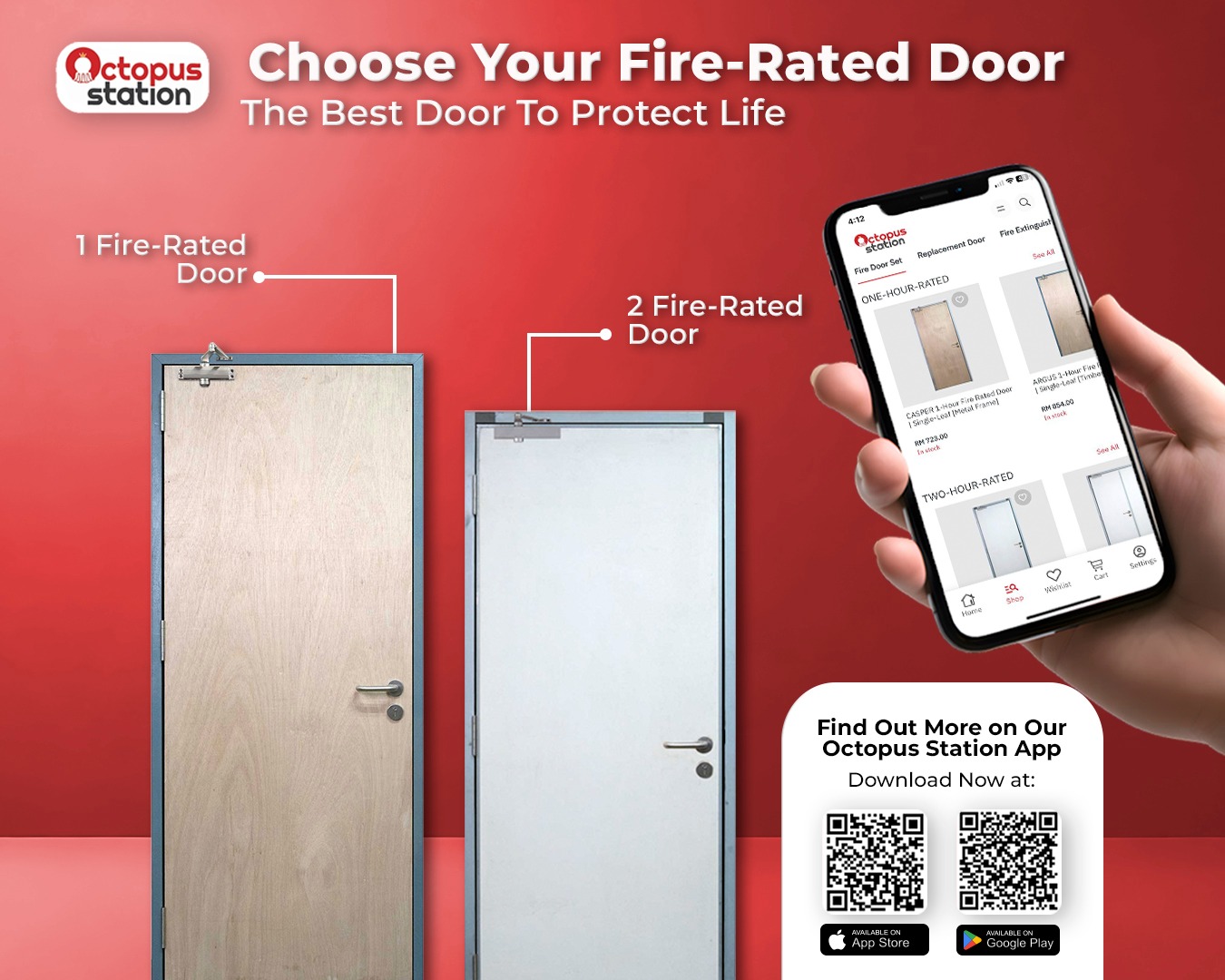 Octopus Fire Door | Jenjarum