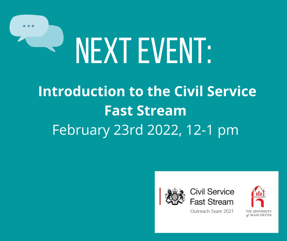 Civil Service Fast Stream - University of Manchester 2021 - Home
