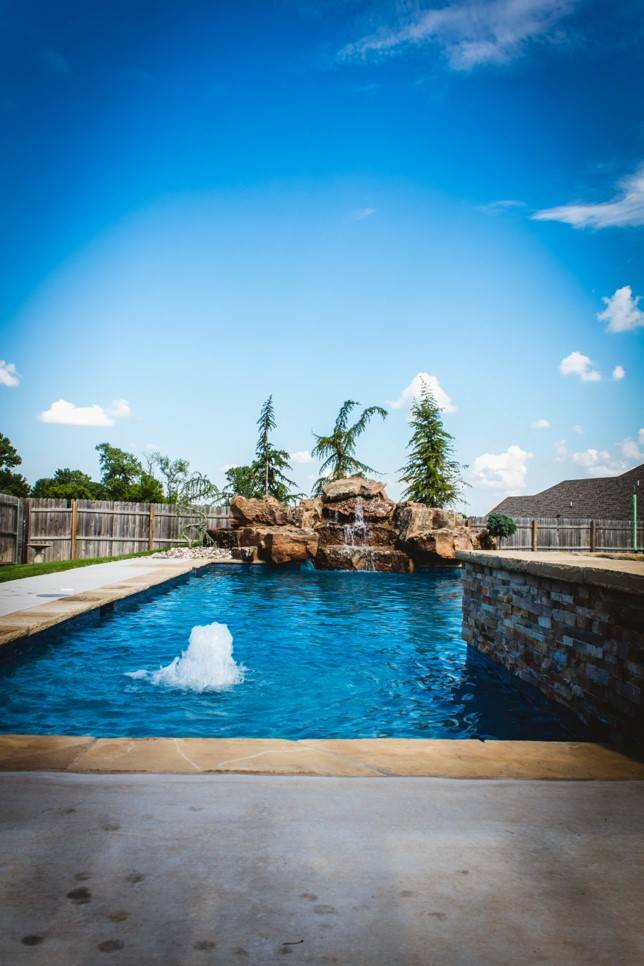 Pool Envy - Here is another finished traditional pool with...
