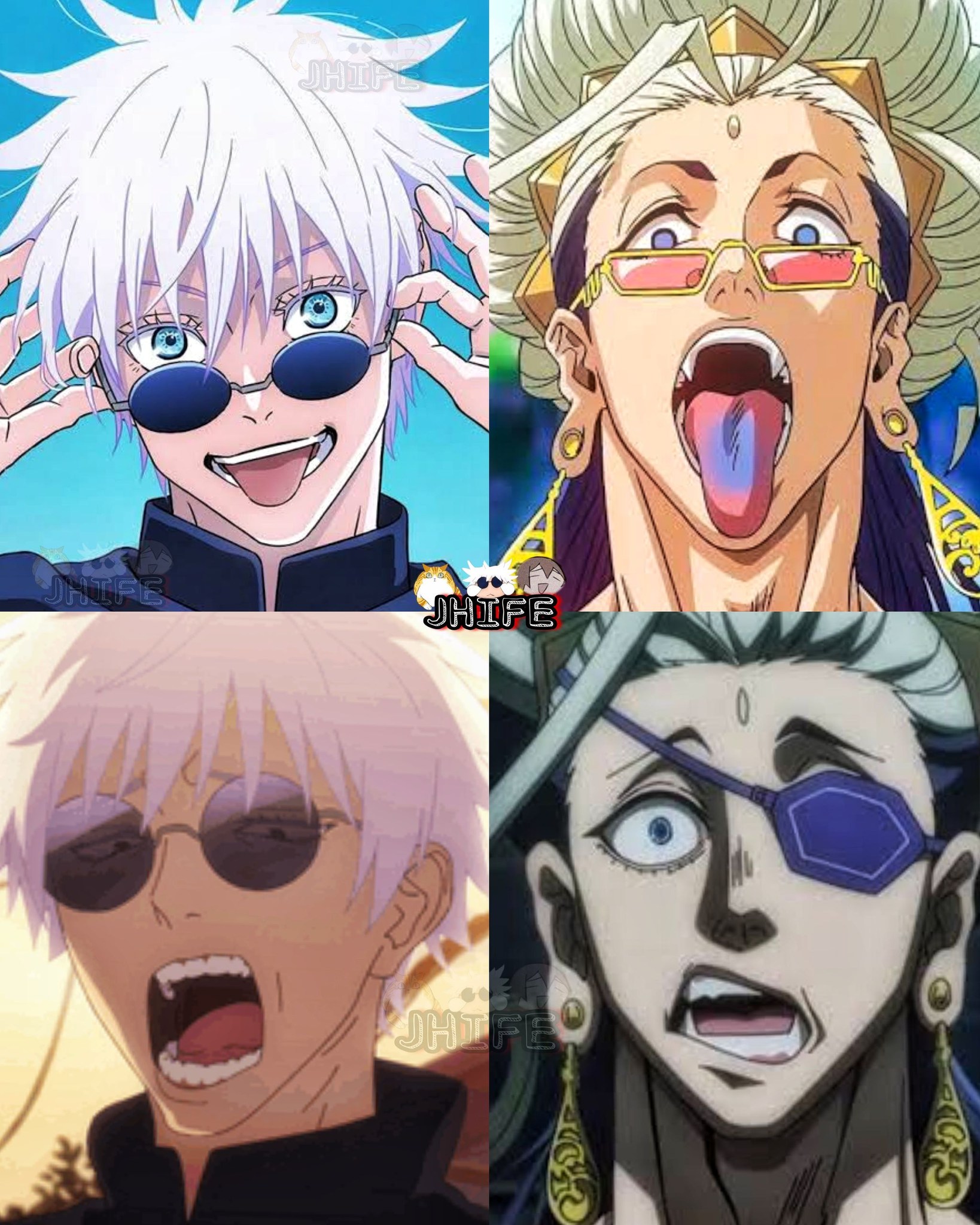 The same Voice actor,The Same Silly vibes?? Gojo and Bddha 