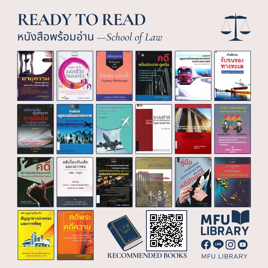 MFU Library - 📘📘 Recommended Books 📘📘 หนังสือแนะนำ...