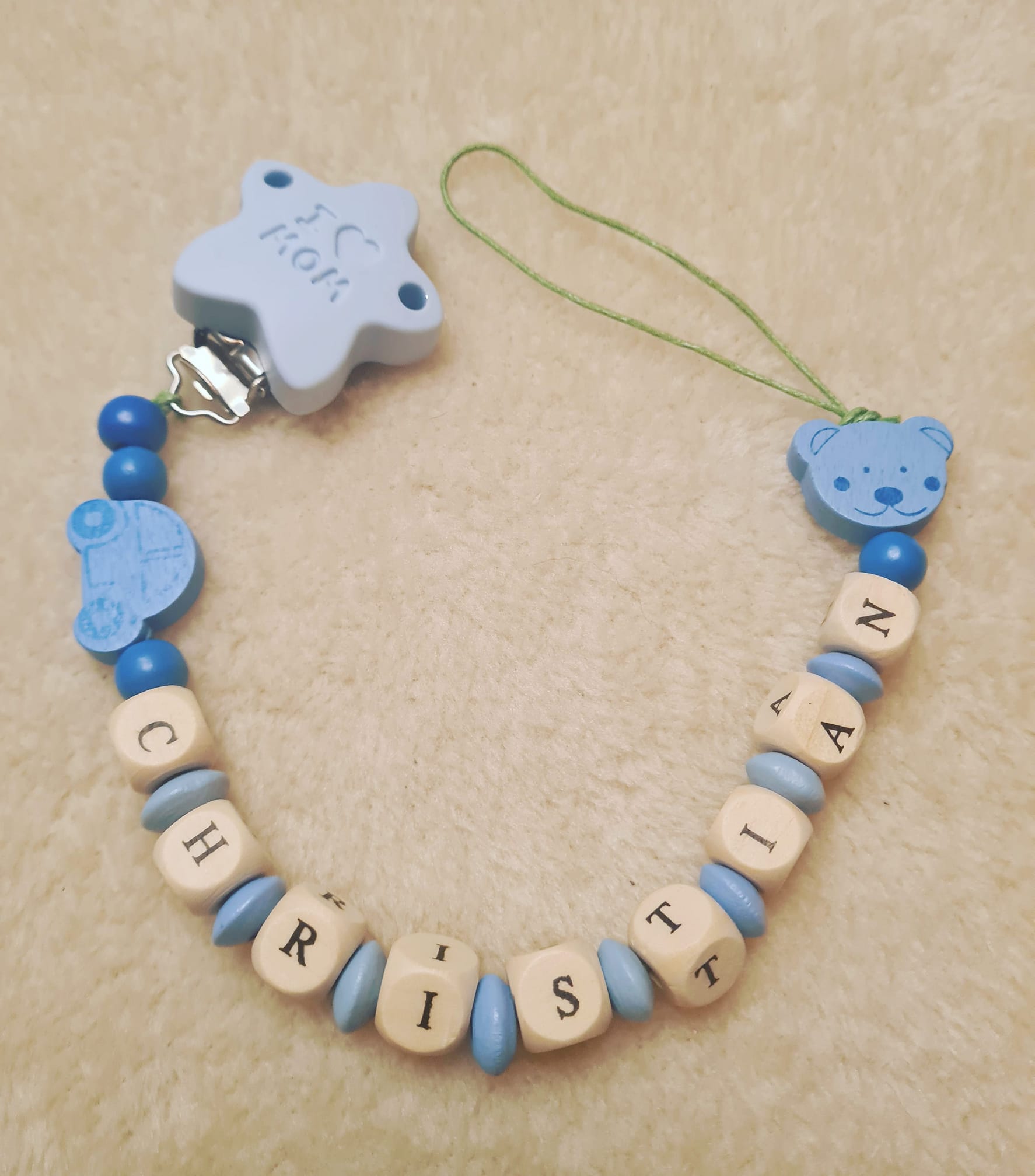 Catenelle Ciuccio 4 Pezzi - Clip In Cotone Per Bambini Con Anelli Silicone