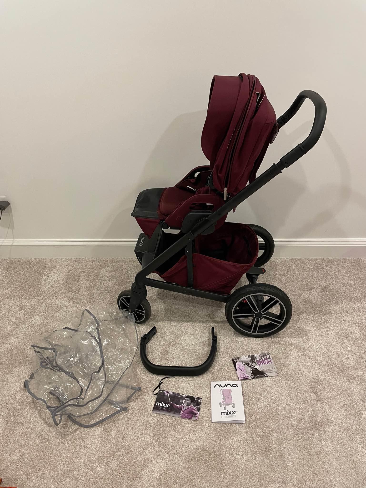 monbebe stroller lynx modular travel system 6-in-1 Stroller, 2023, Plaid Size:33 x 17 My polar blue parrot family focused details 22112UW