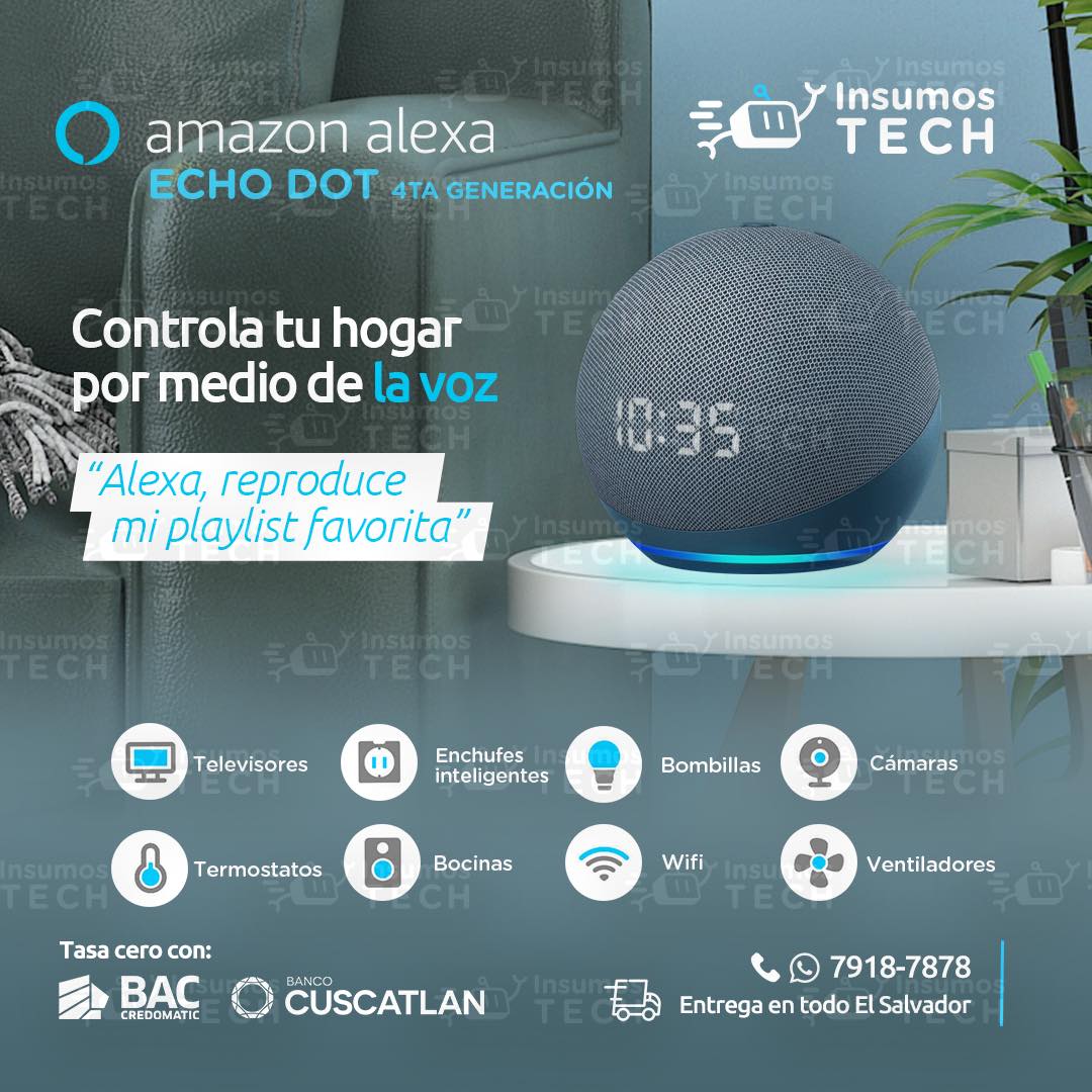 Insumos Tech - ¿Ya conoces a Alexa? Alexa Echo Dot de 4a...