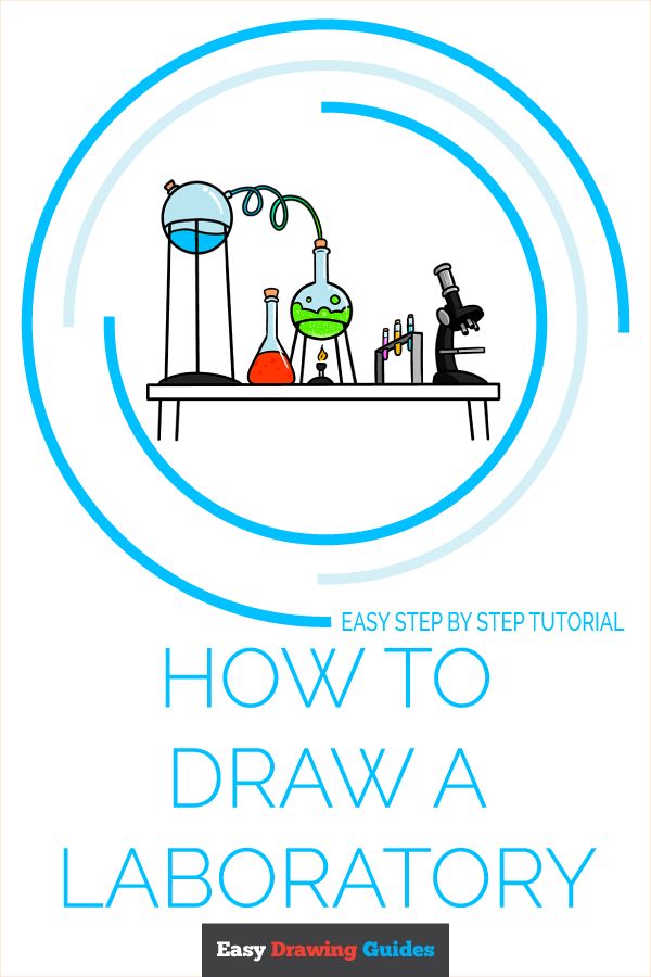 Easy Drawing Guides - Learn How to Draw a Laboratory: Easy Step-by-Step ...