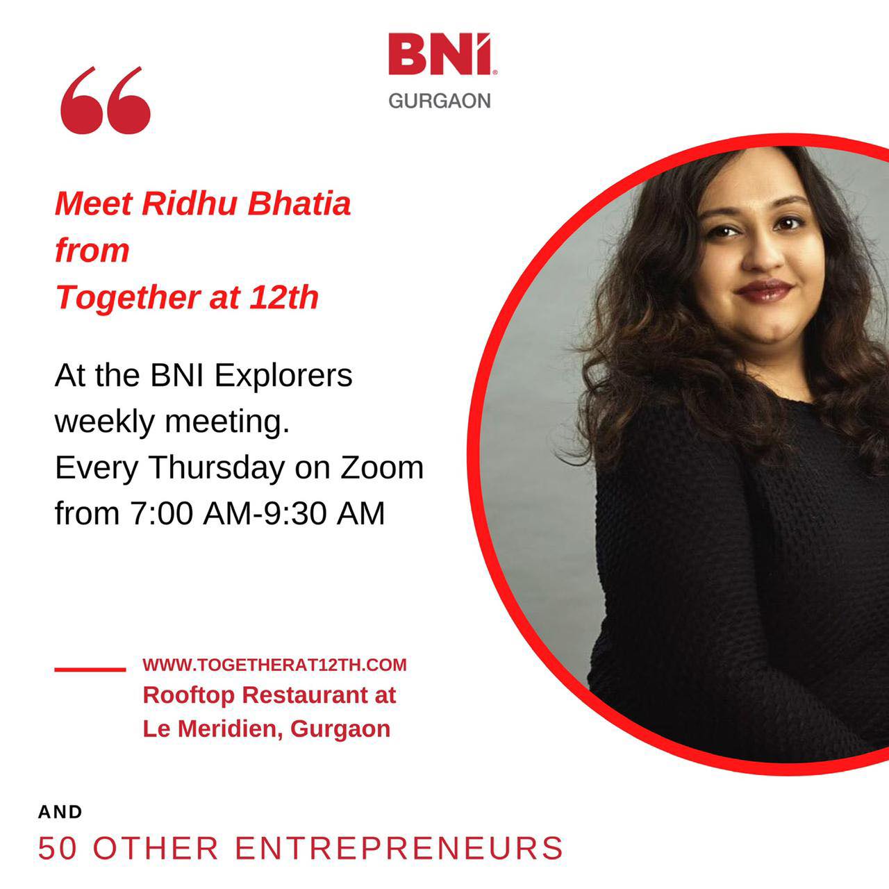 Meet our presenter of the... - BNI Explorers - Gurgaon, India | Facebook