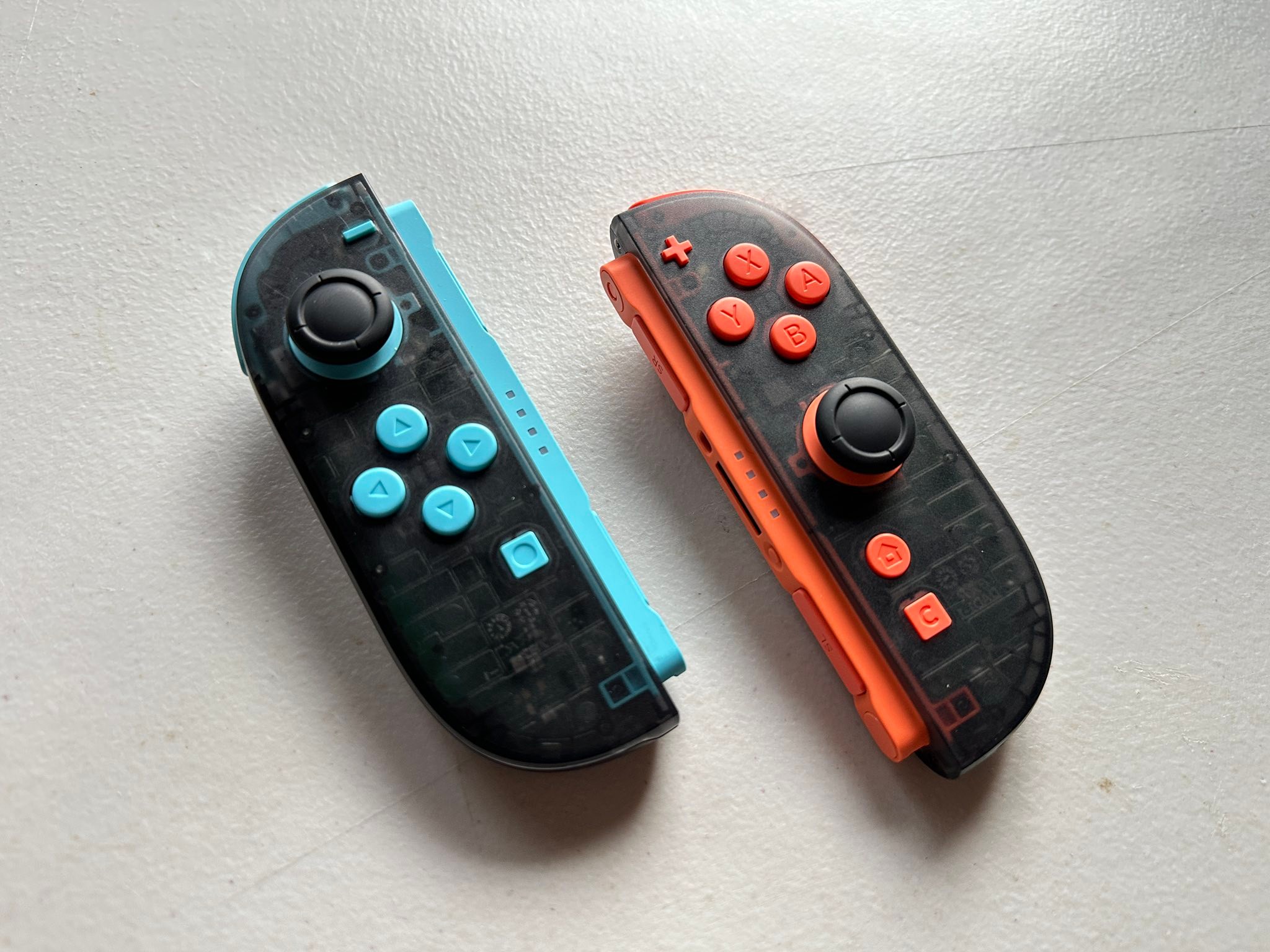 Customizing switch 2 with dark gray shells