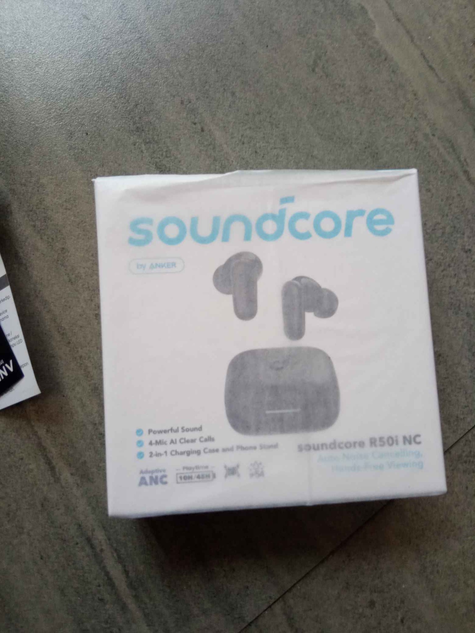 Headset Soundcore R50 I NC kondisi baru masih segel warna hitam sama ...