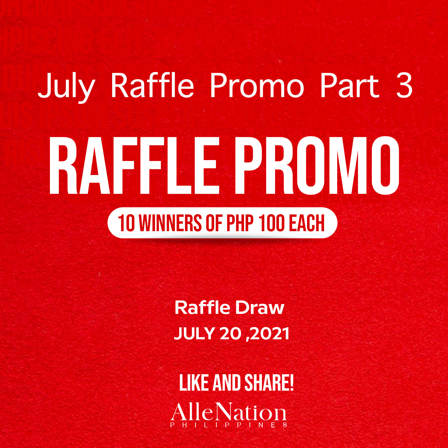 AlleNation - Sunod-sunod ang ating Raffle Promo para sa...