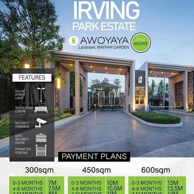 The prestigious IRVING PARK... - Tanzanite Properties Limited | Facebook