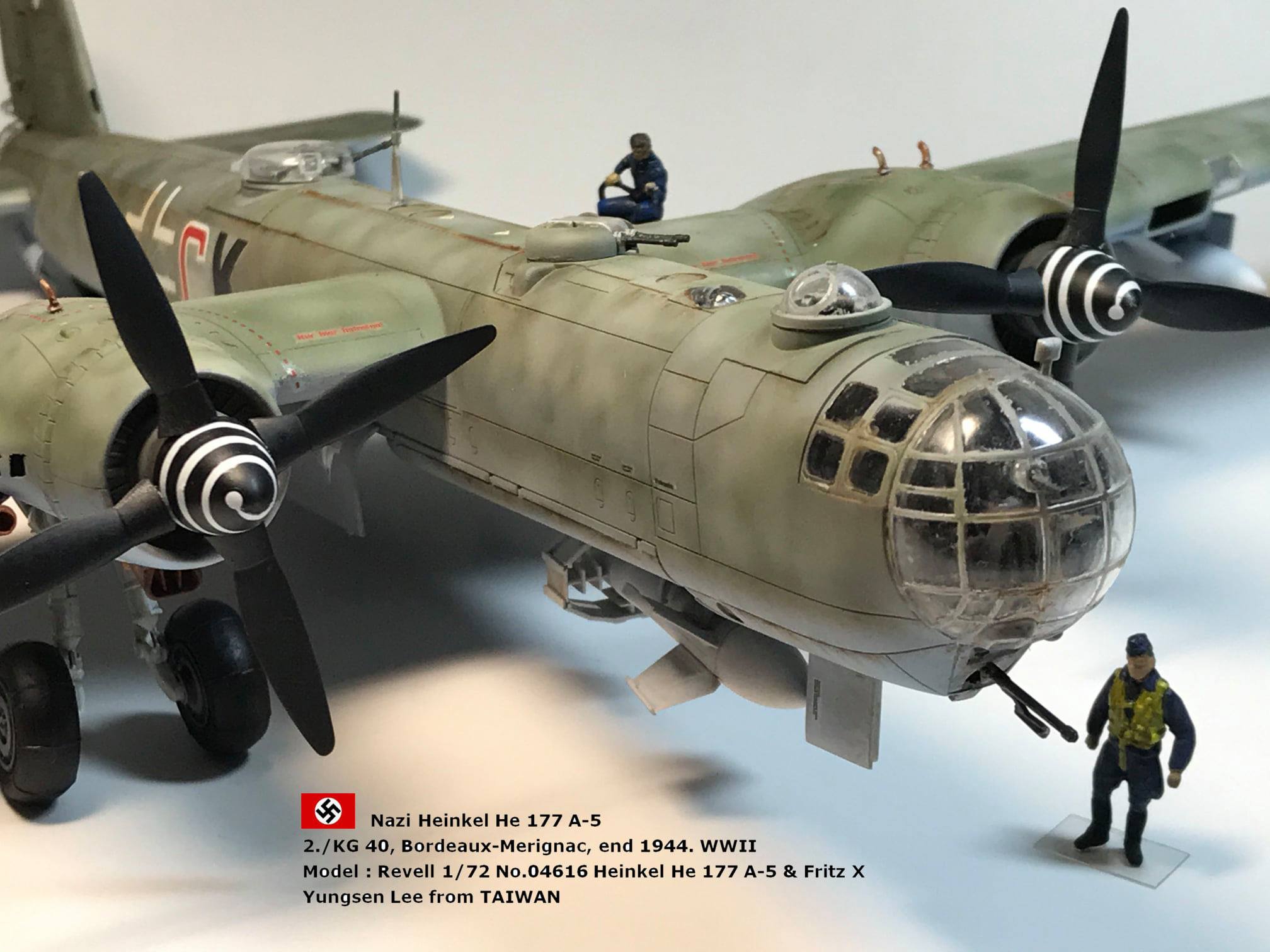 Heinkel He 177 A-5 WWII model by Revell