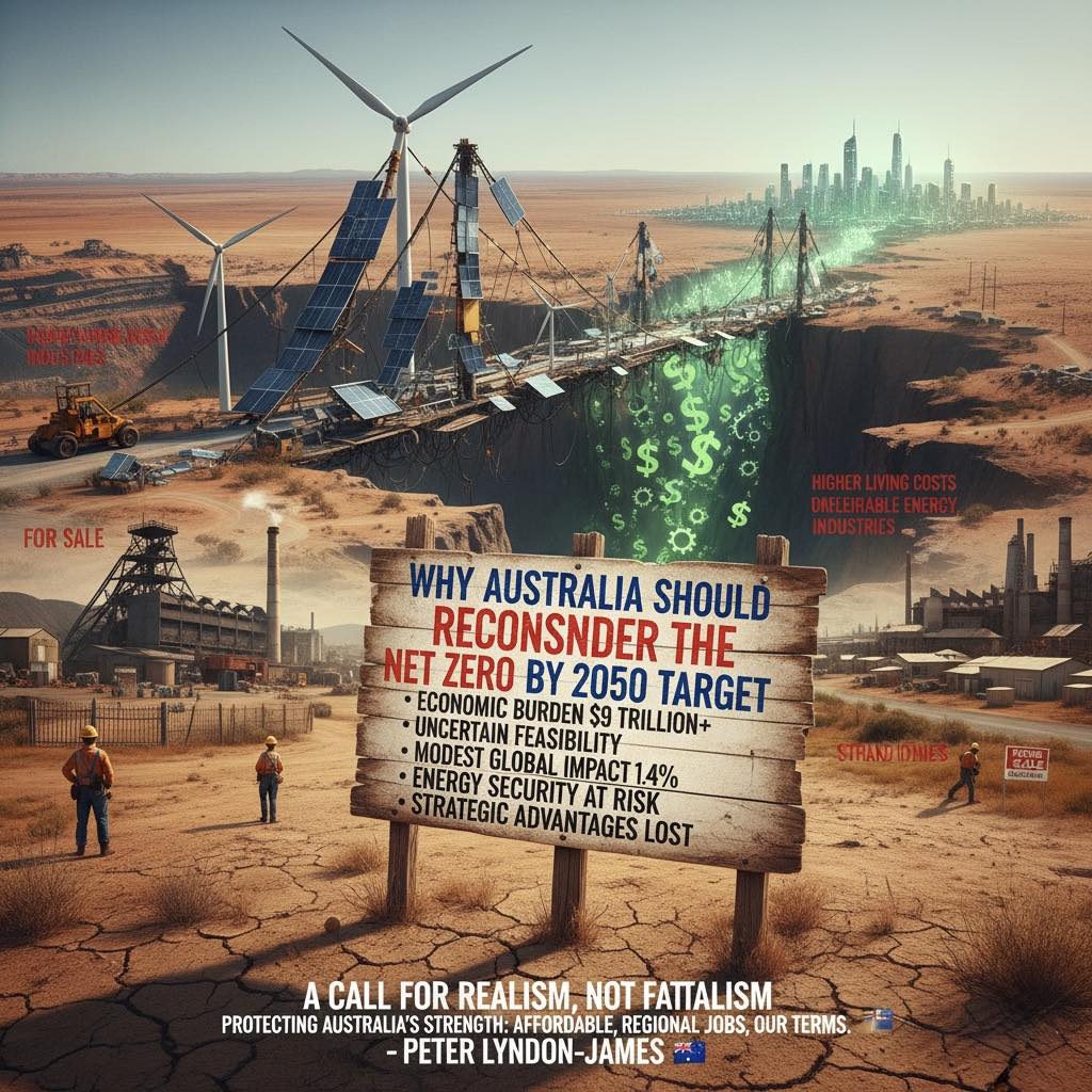 Peter - Why Australia Should Reconsider the Net Zero by 2050 Target ...