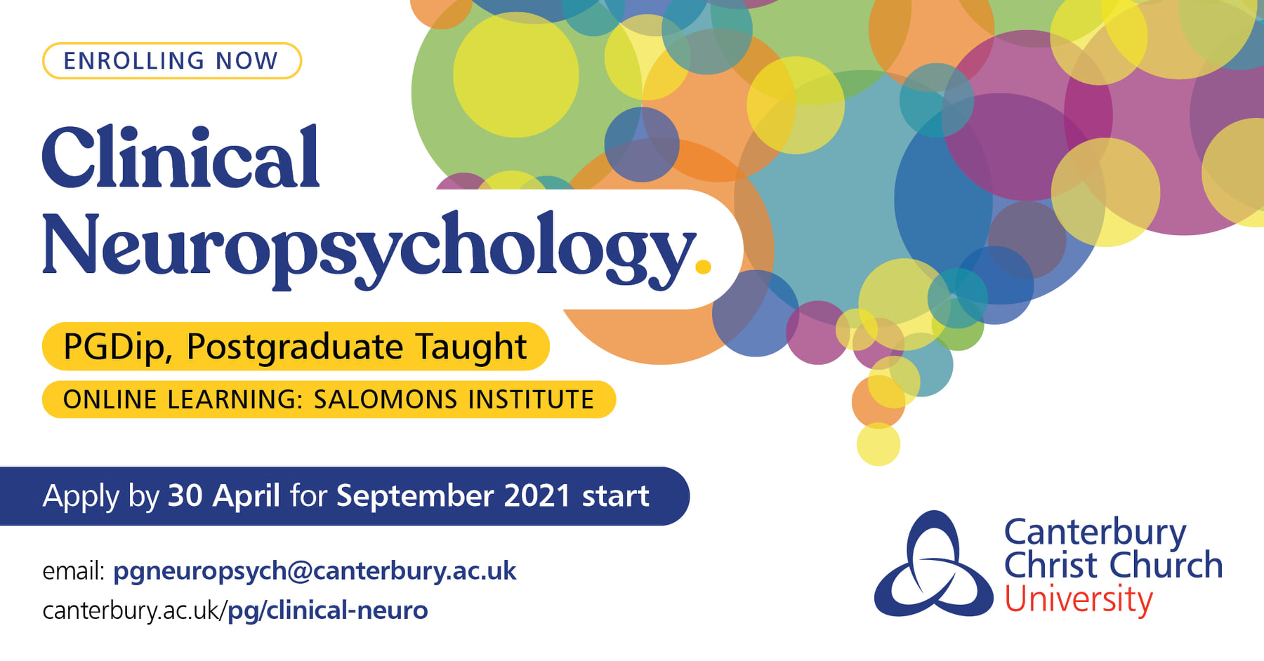 Canterbury Christ Church University Applied Psychology Our Pgdip In Clinical Neuropsychology Enrolling Now Https Www Canterbury Ac Uk Science Engineering And Social Sciences Salomons Institute For Applied Psychology Programmes Pgdip In Clinical