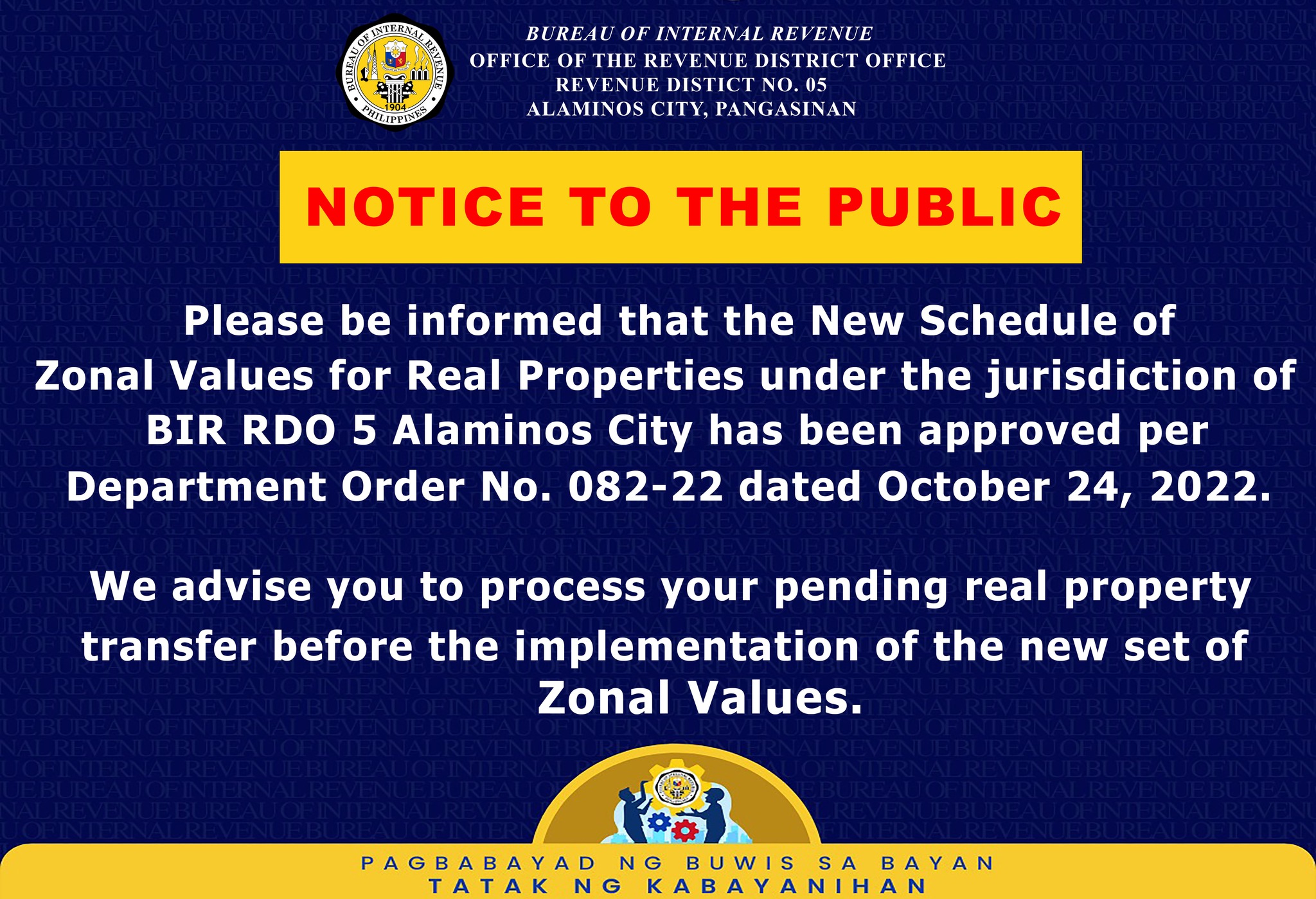 Good... - BIR Revenue District Office 005 - Alaminos City