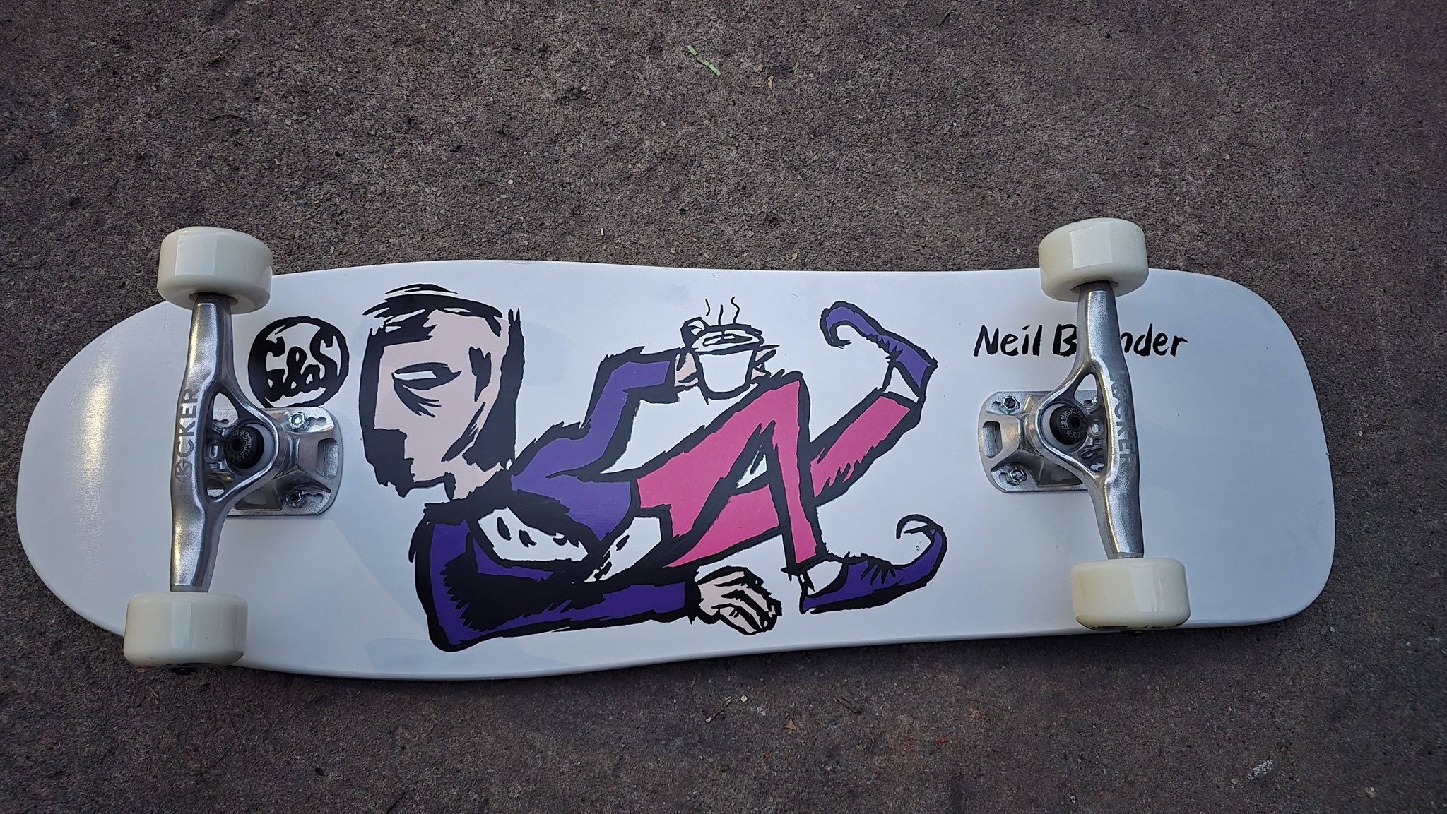 Neil Blender's 1986 Coffee Break skateboard reissue