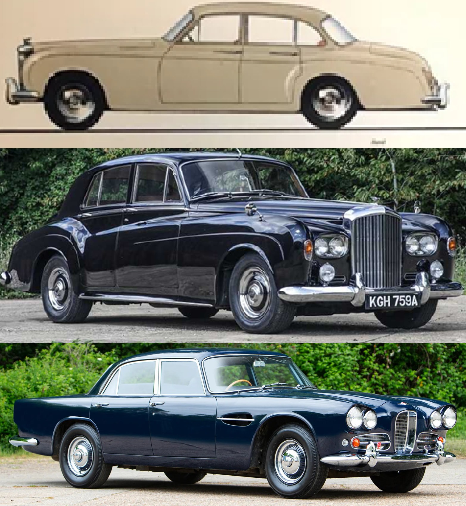 Bentley Continental Flying Spur vs Lagonda Rapide for luxury saloon